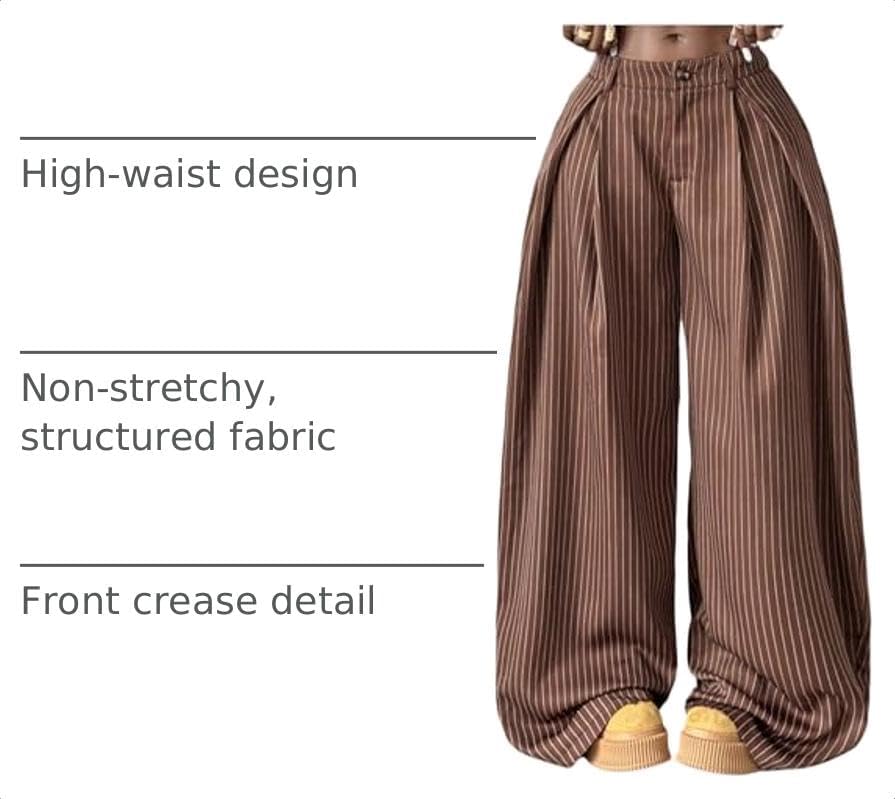 Women's Barrel Pleated Oversized Wide Leg Cargo Pants