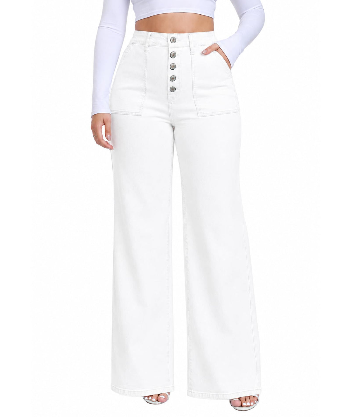 Wide Leg Jeans for Women Plus Size