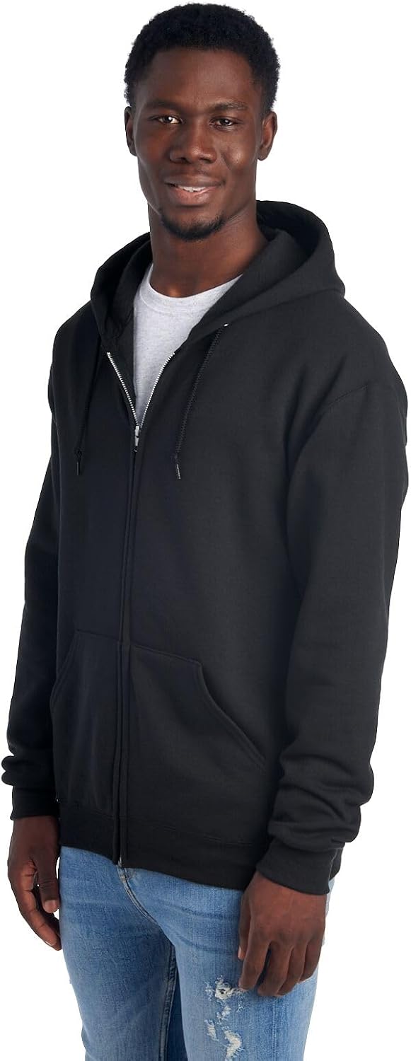 Men’s NuBlend Fleece Full Zip Hoodies, Cotton Blend, Sizes S-3X