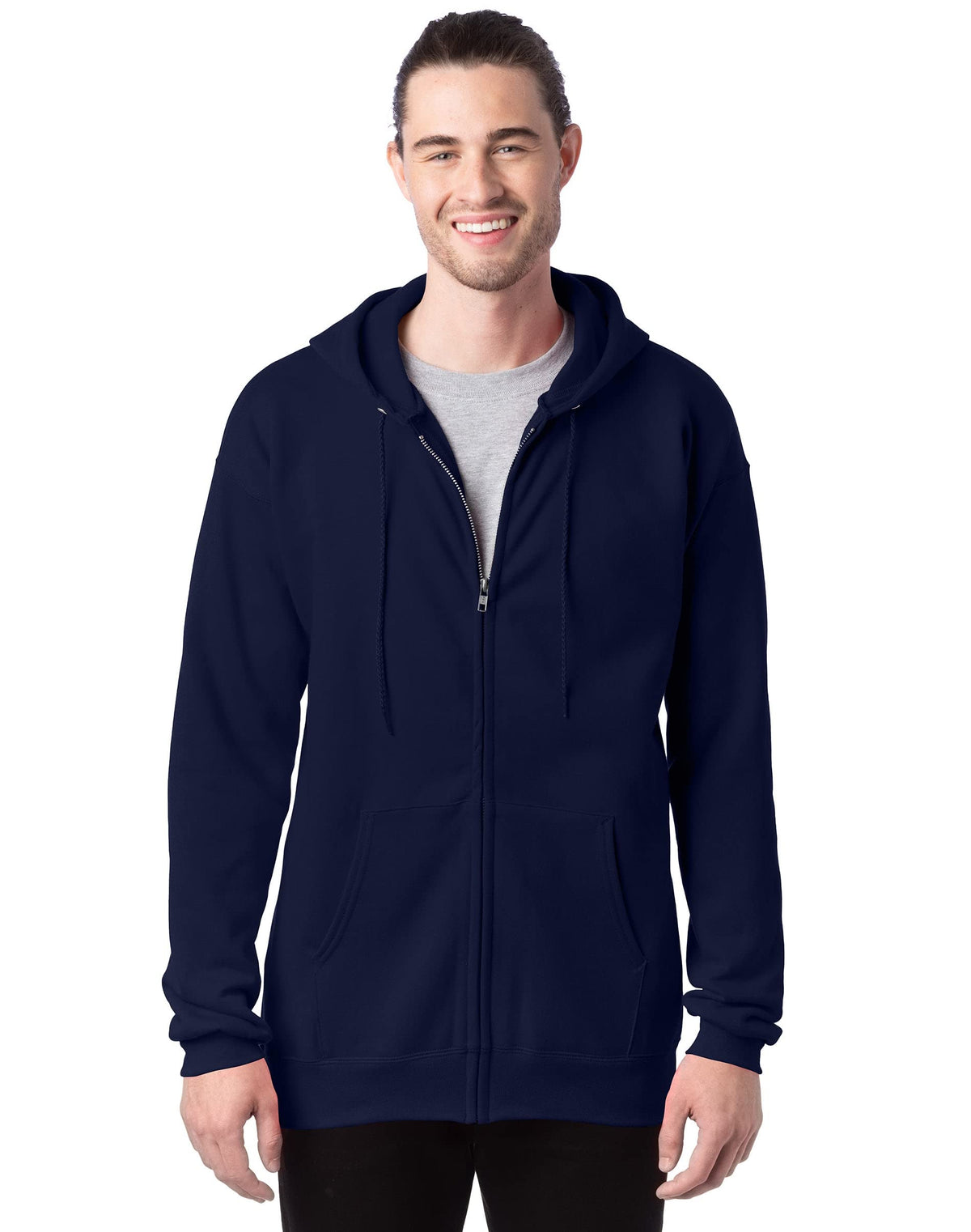 Men's Ultimate Full-Zip Hoodie, Men's Hooded Fleece Sweatshirt with Zipper