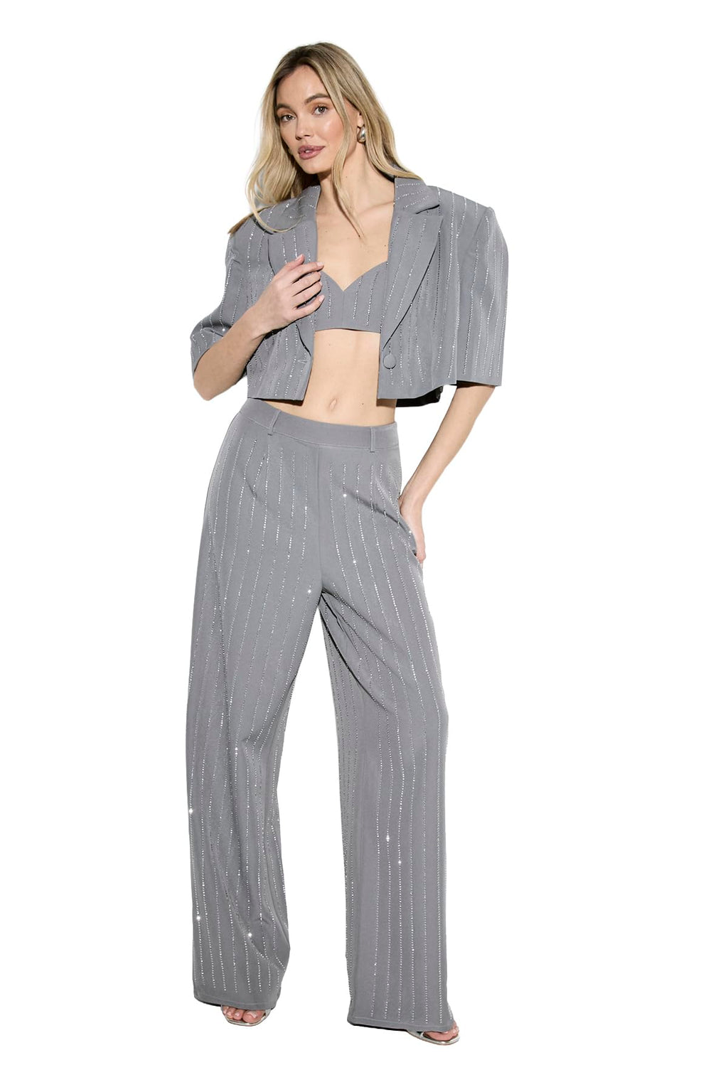 Women's Premium Embellished Straight Leg Trouser