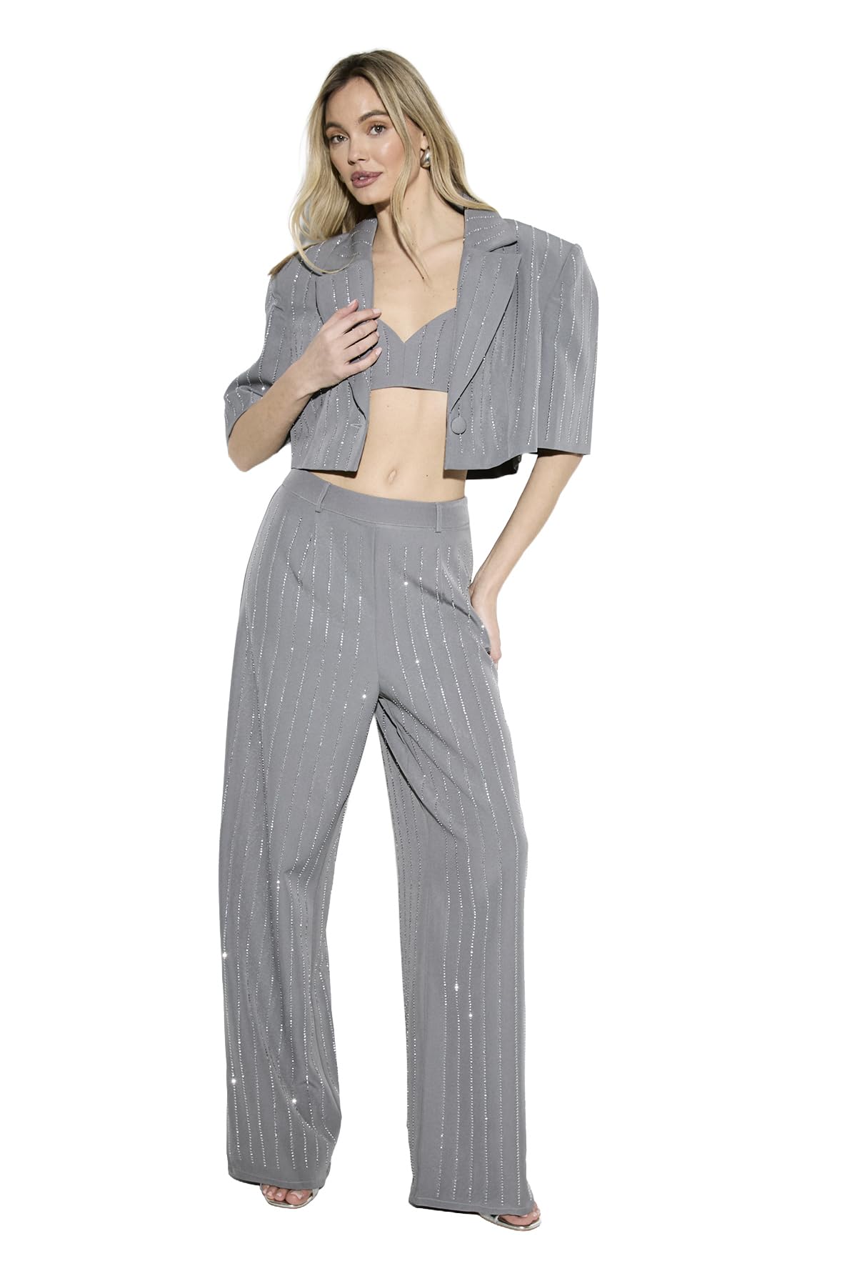 Women's Premium Embellished Straight Leg Trouser