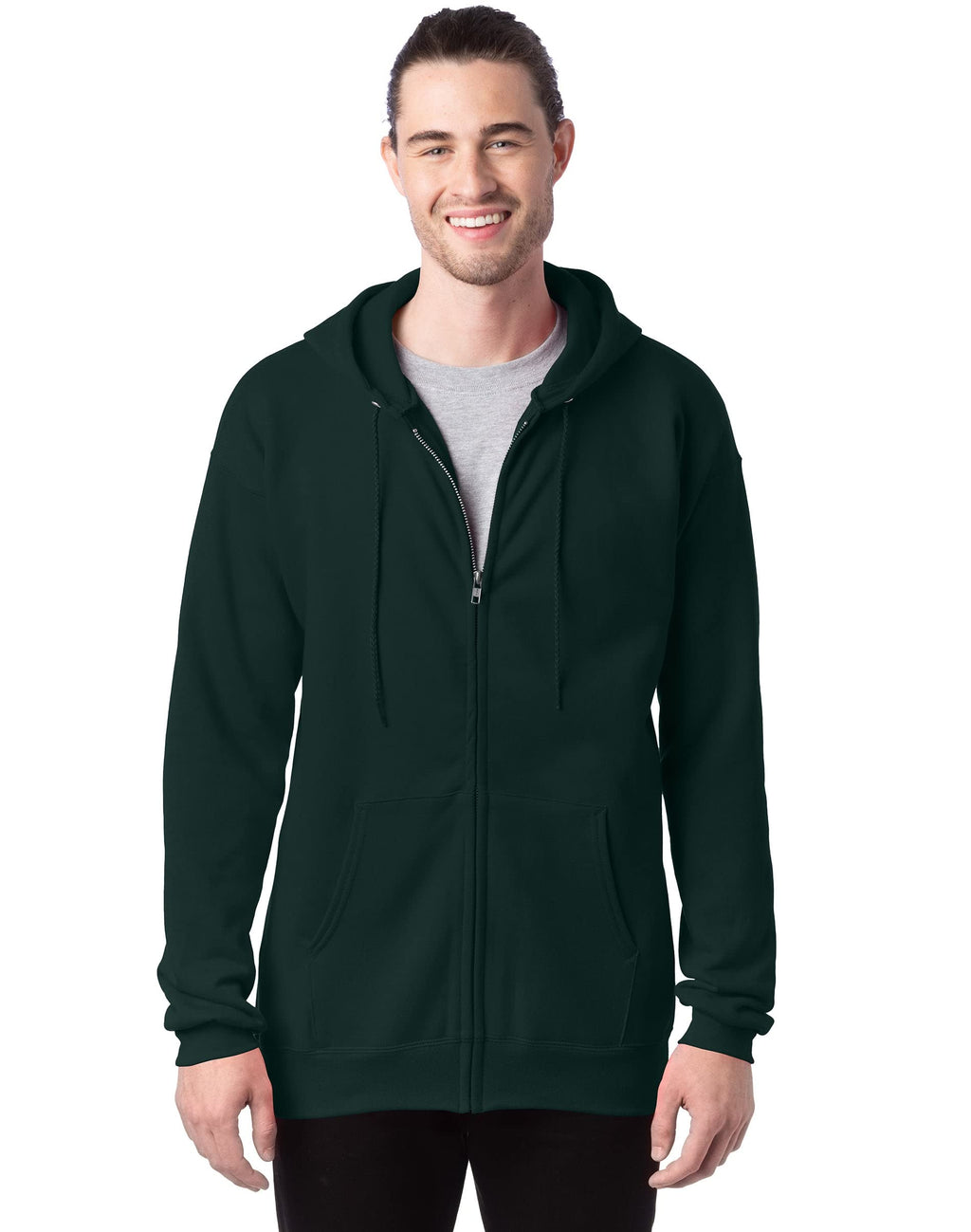 Men's Ultimate Full-Zip Hoodie, Men's Hooded Fleece Sweatshirt with Zipper
