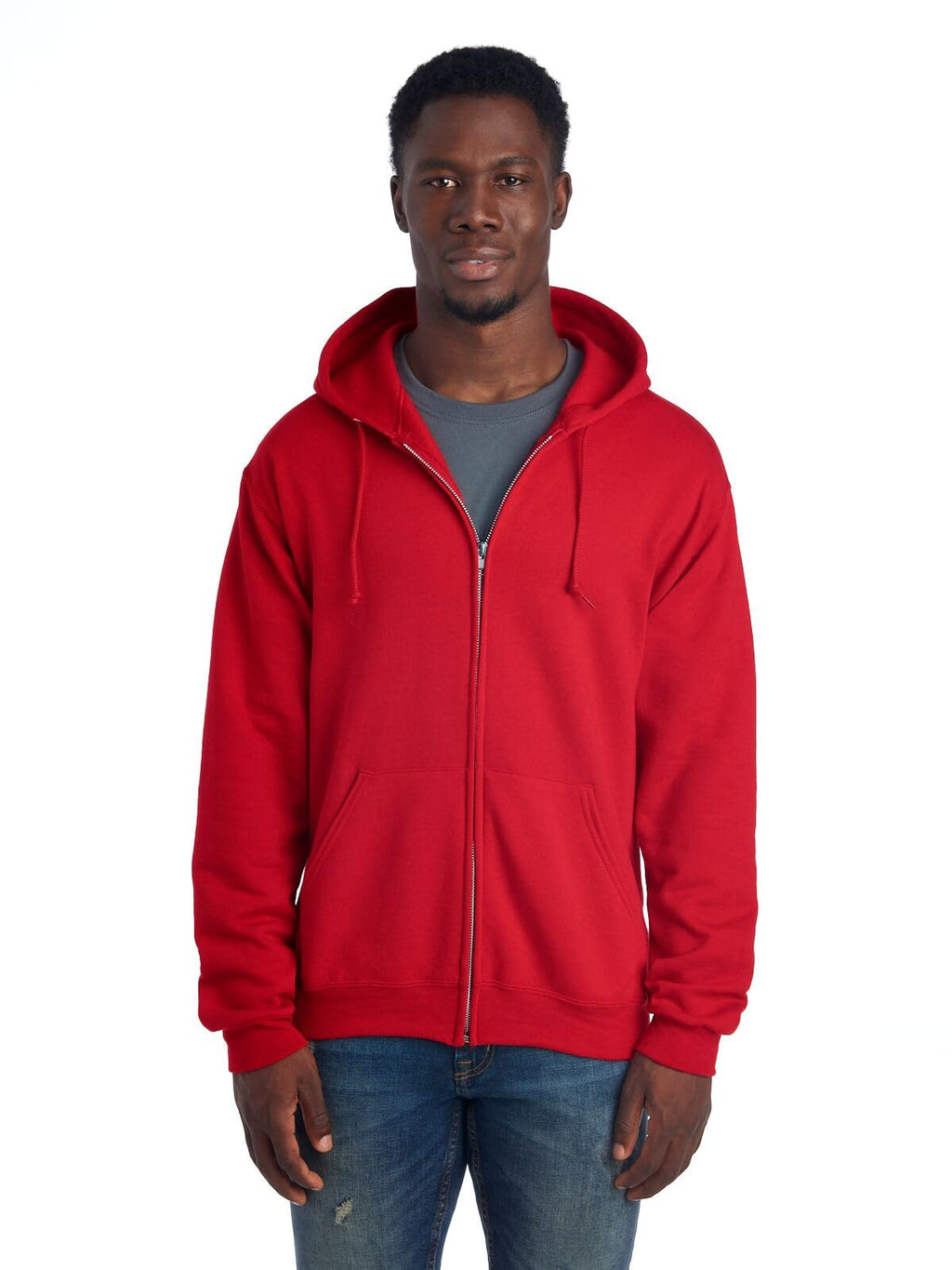 Men’s NuBlend Fleece Full Zip Hoodies, Cotton Blend, Sizes S-3X