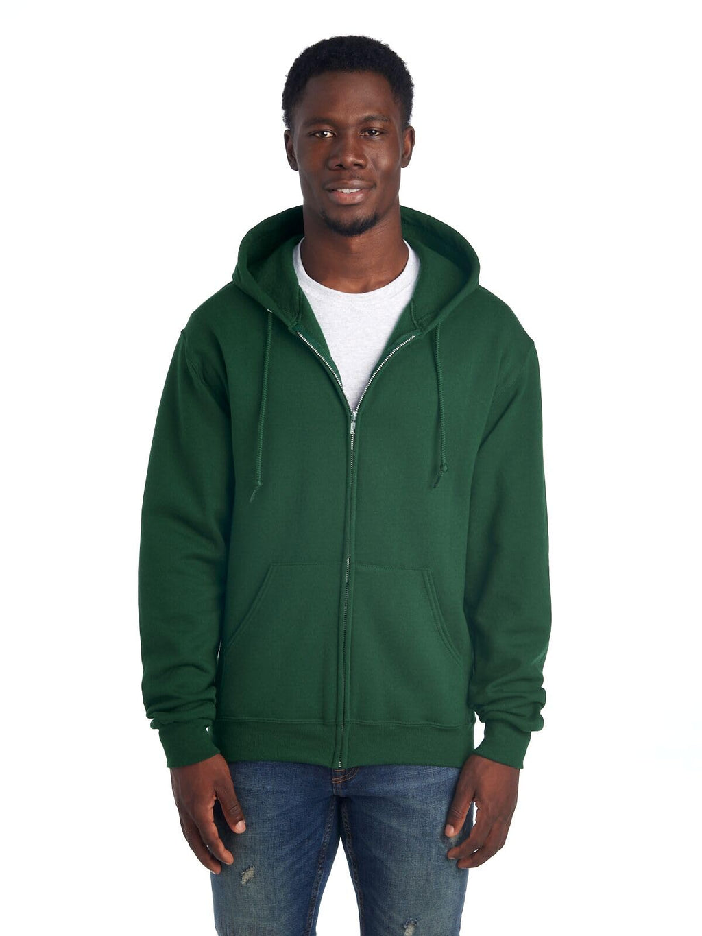 Men’s NuBlend Fleece Full Zip Hoodies, Cotton Blend, Sizes S-3X