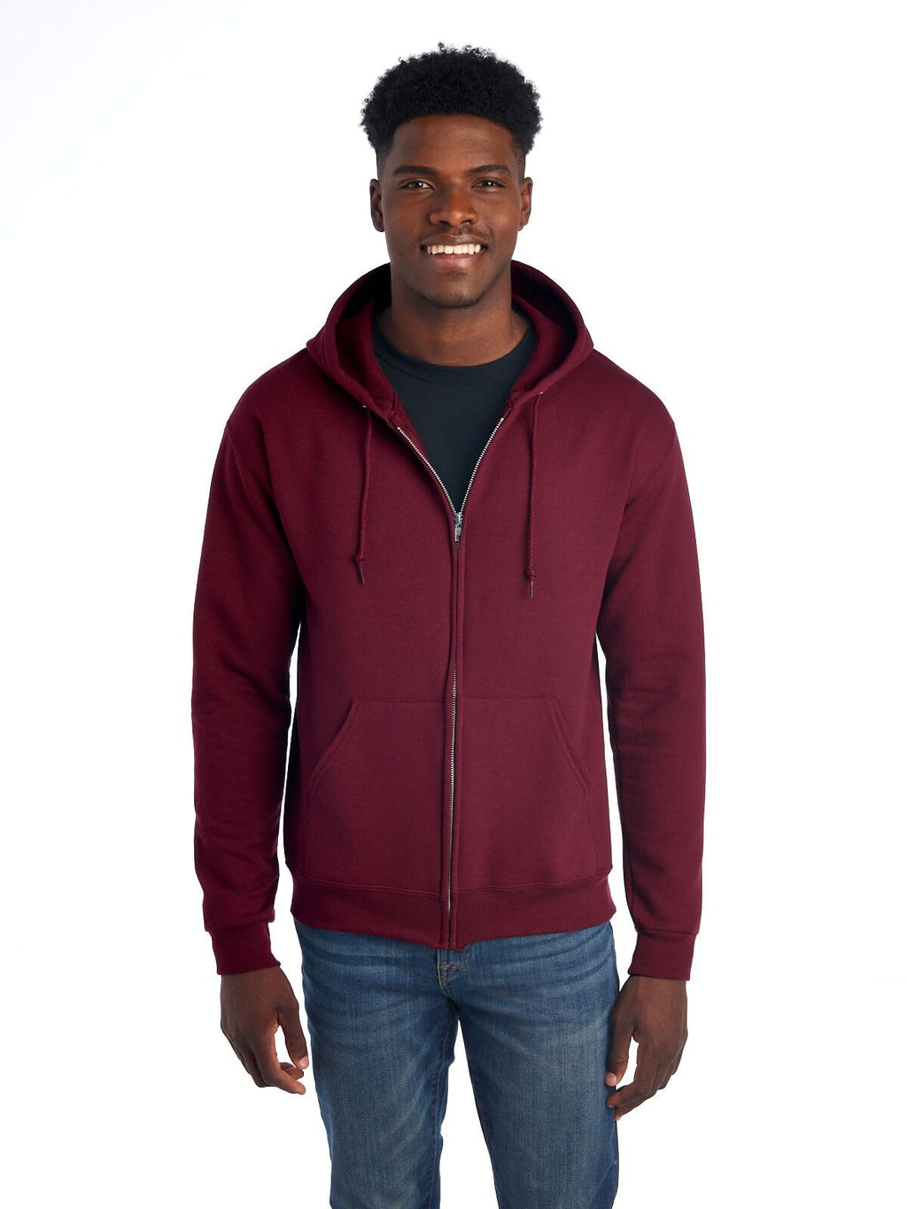 Men’s NuBlend Fleece Full Zip Hoodies, Cotton Blend, Sizes S-3X