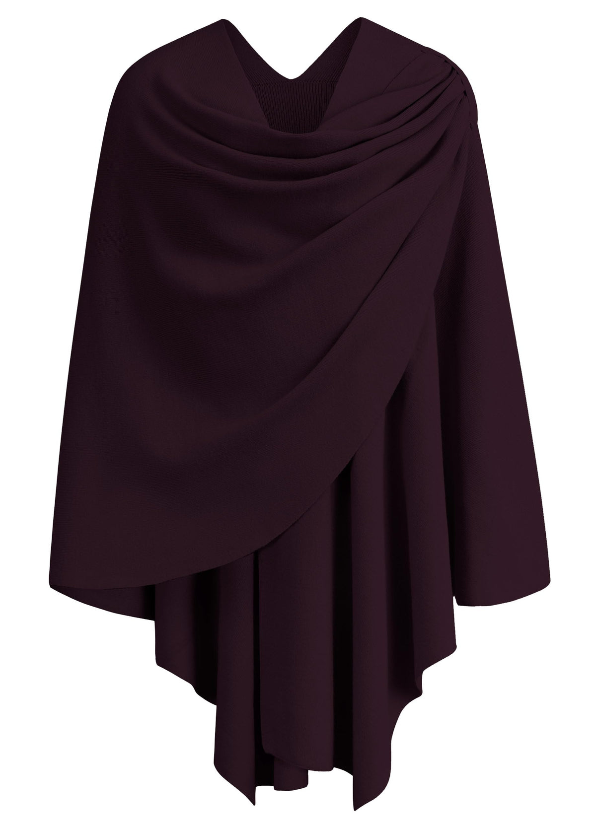 Cross Front Poncho Shawl Wrap Elegant Wedding Formal