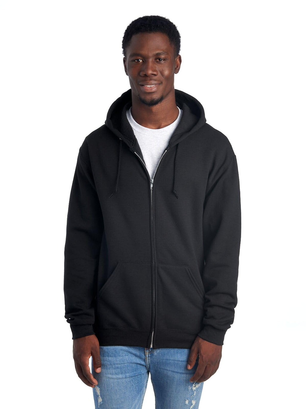 Men’s NuBlend Fleece Full Zip Hoodies, Cotton Blend, Sizes S-3X