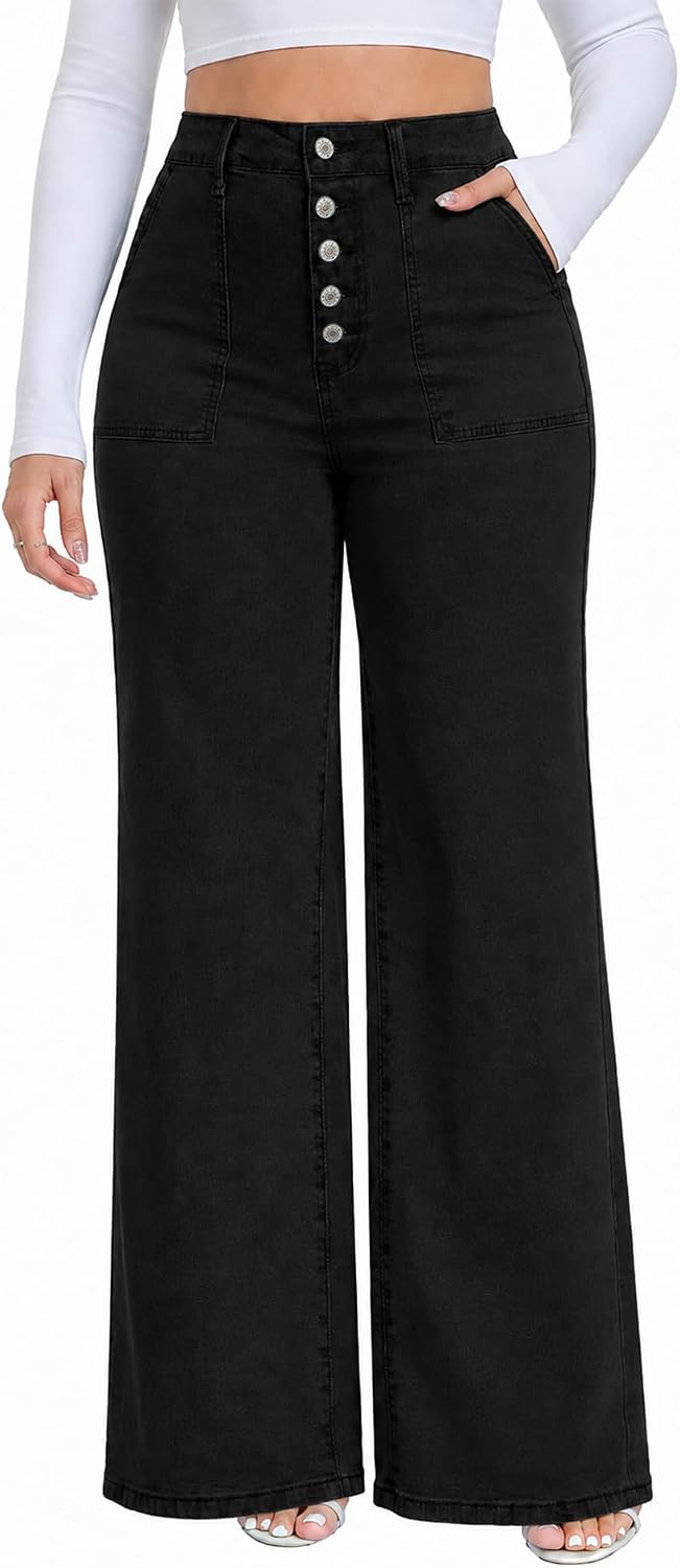 Wide Leg Jeans for Women Plus Size