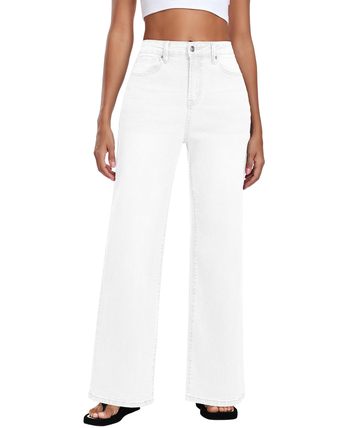 Women's High Waisted Straight Leg Jeans