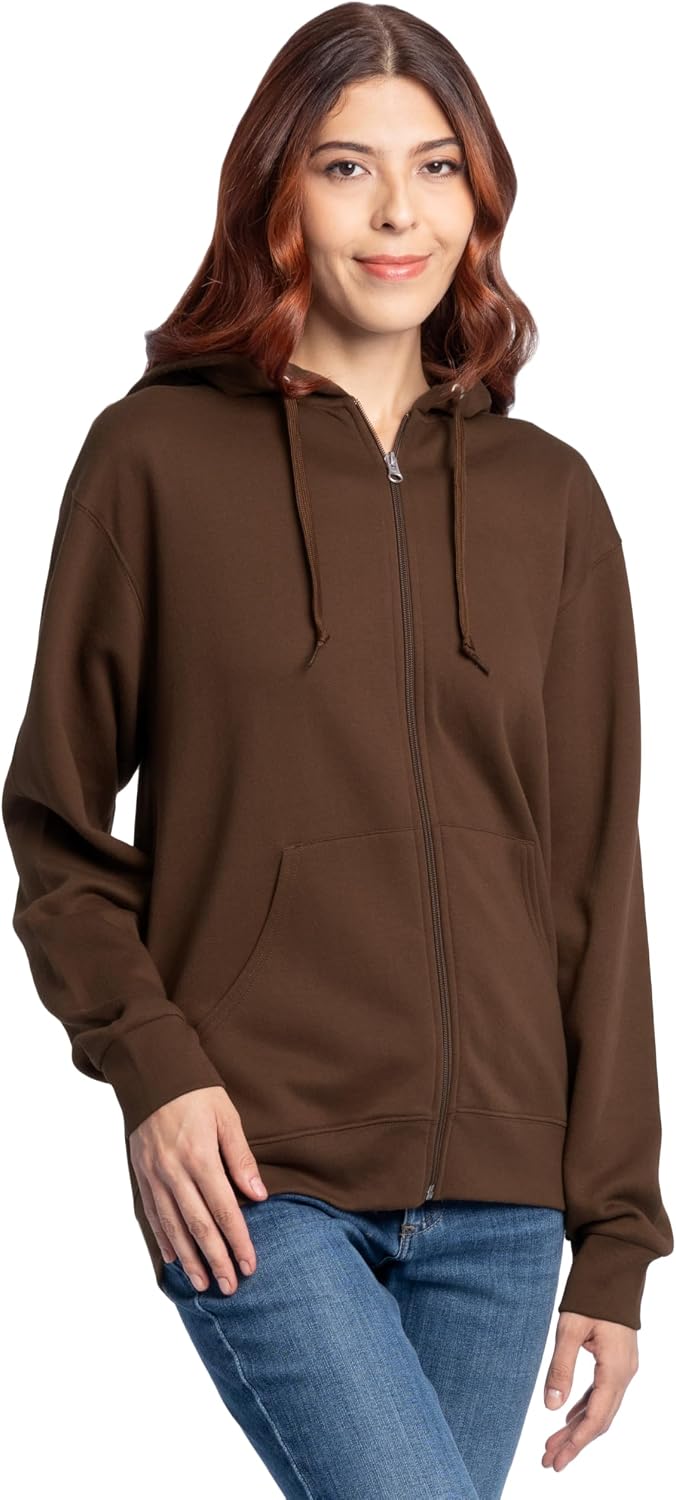 Fleece Full Zip Hoodie Sweatshirt