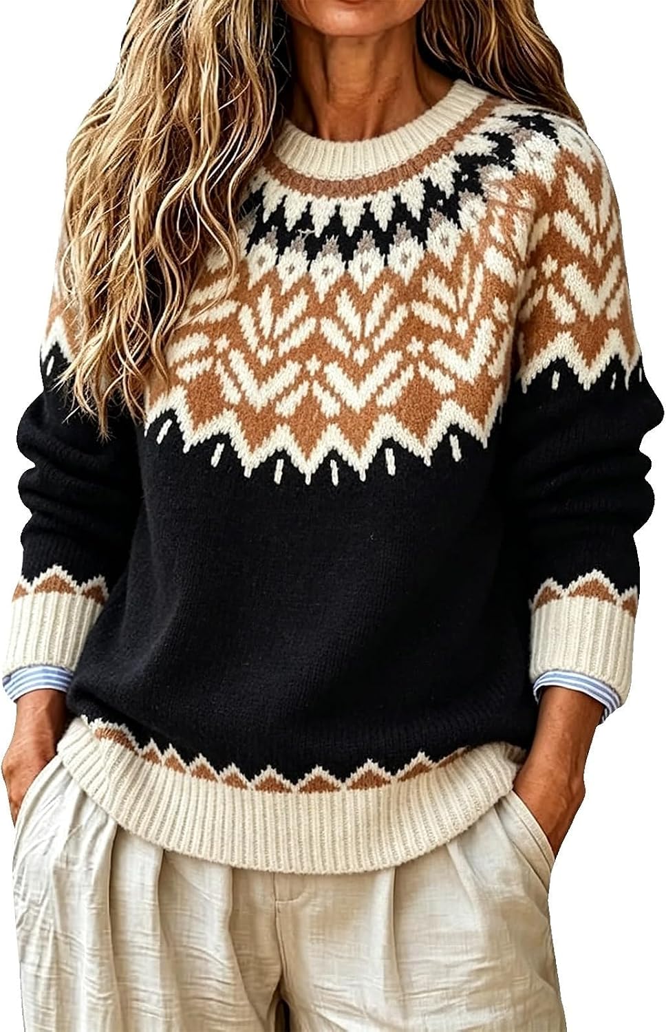 Sweater Women Oversized Turtle Neck Long Sleeve