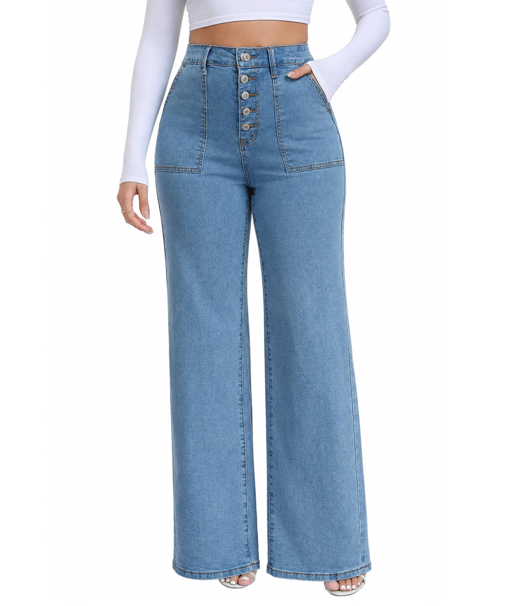 Wide Leg Jeans for Women Plus Size