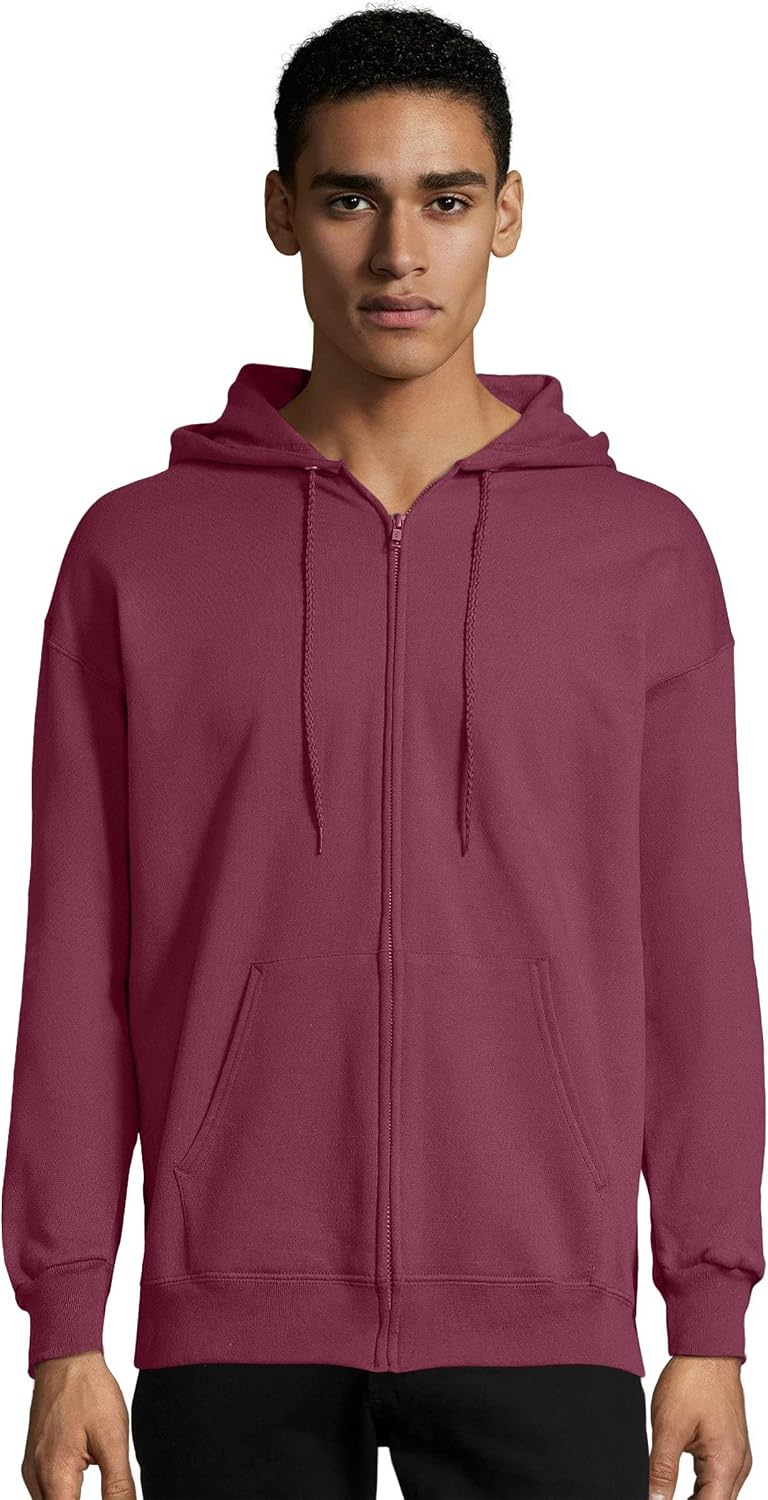 Men's Ultimate Full-Zip Hoodie, Men's Hooded Fleece Sweatshirt with Zipper