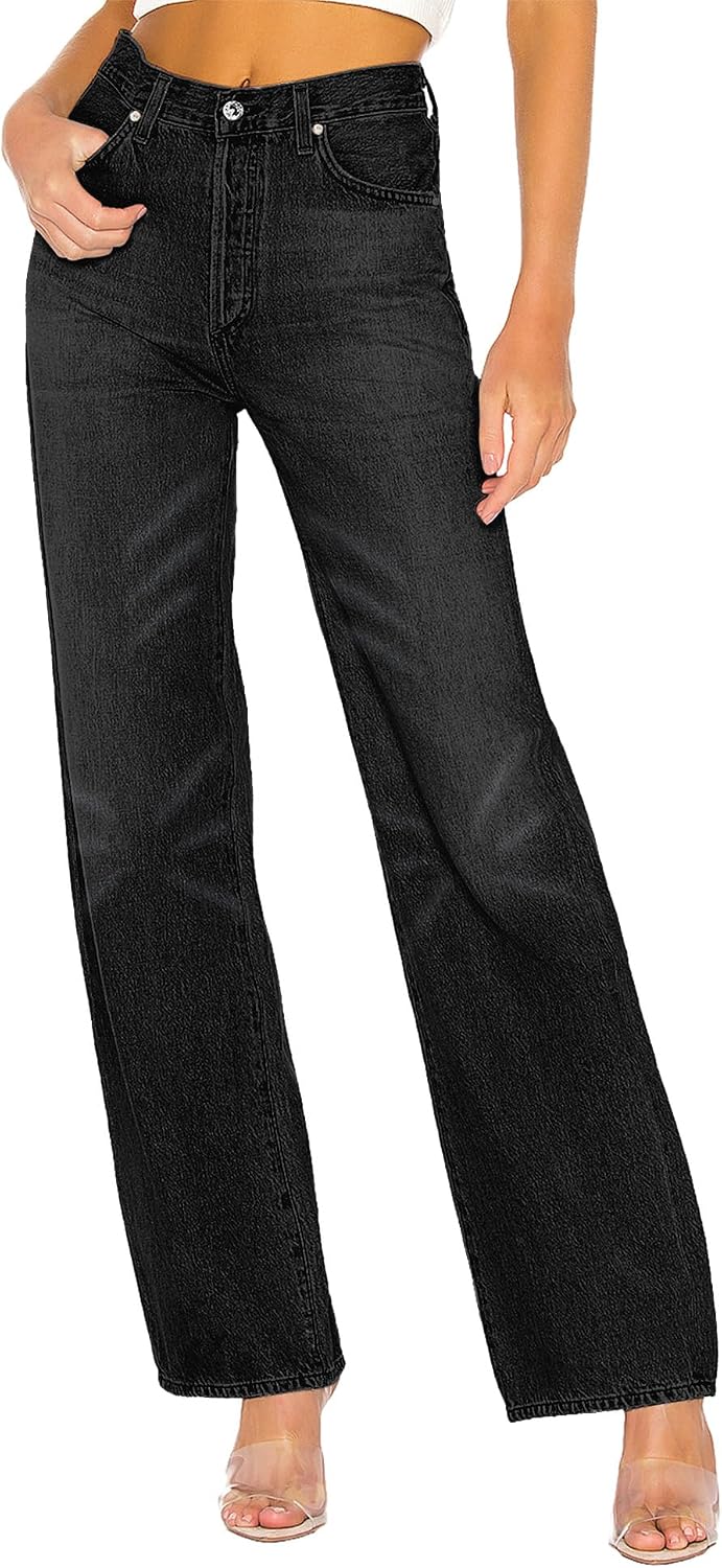 Wide Leg Jeans for Women Trendy Straight Leg Baggy Jeans Women