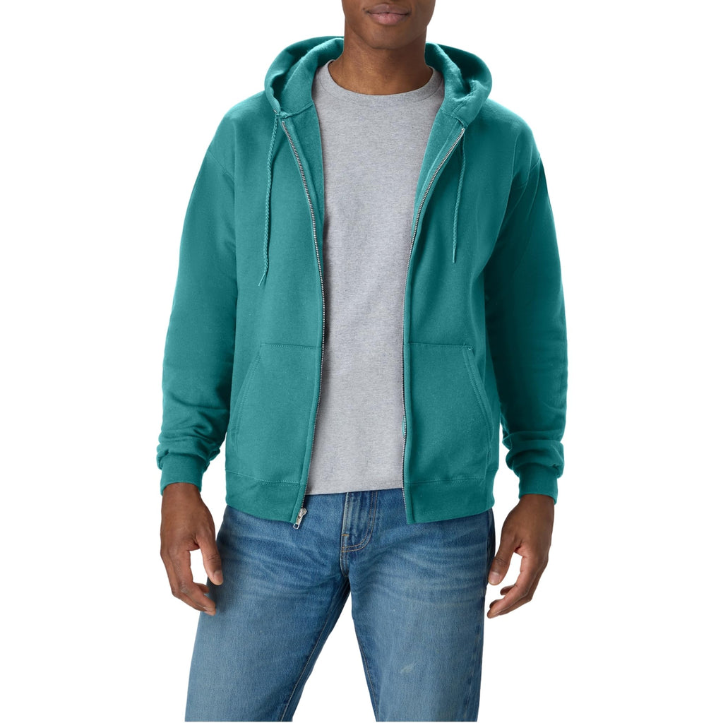 Men's Zip-up Hoodie, Ecosmart Fleece Full-zip Hoodie for Men, Hooded Sweatshirt