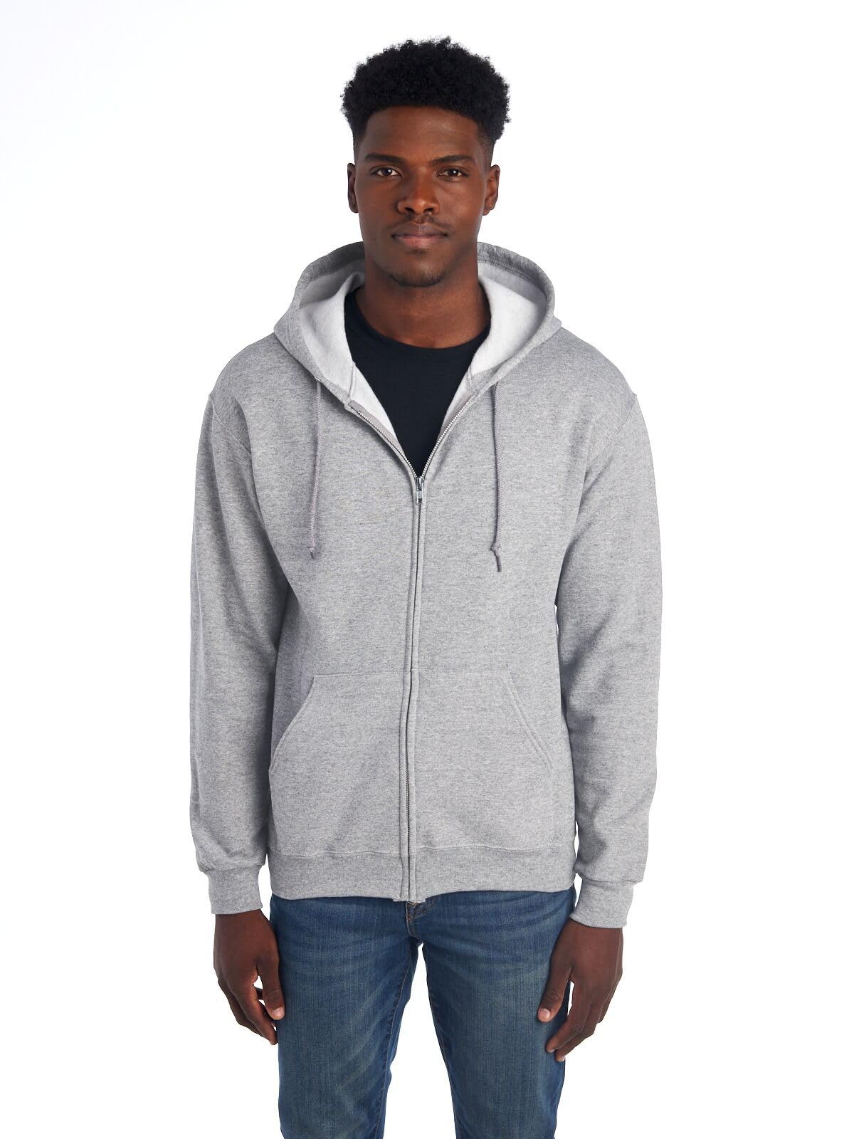 Men’s NuBlend Fleece Full Zip Hoodies, Cotton Blend, Sizes S-3X
