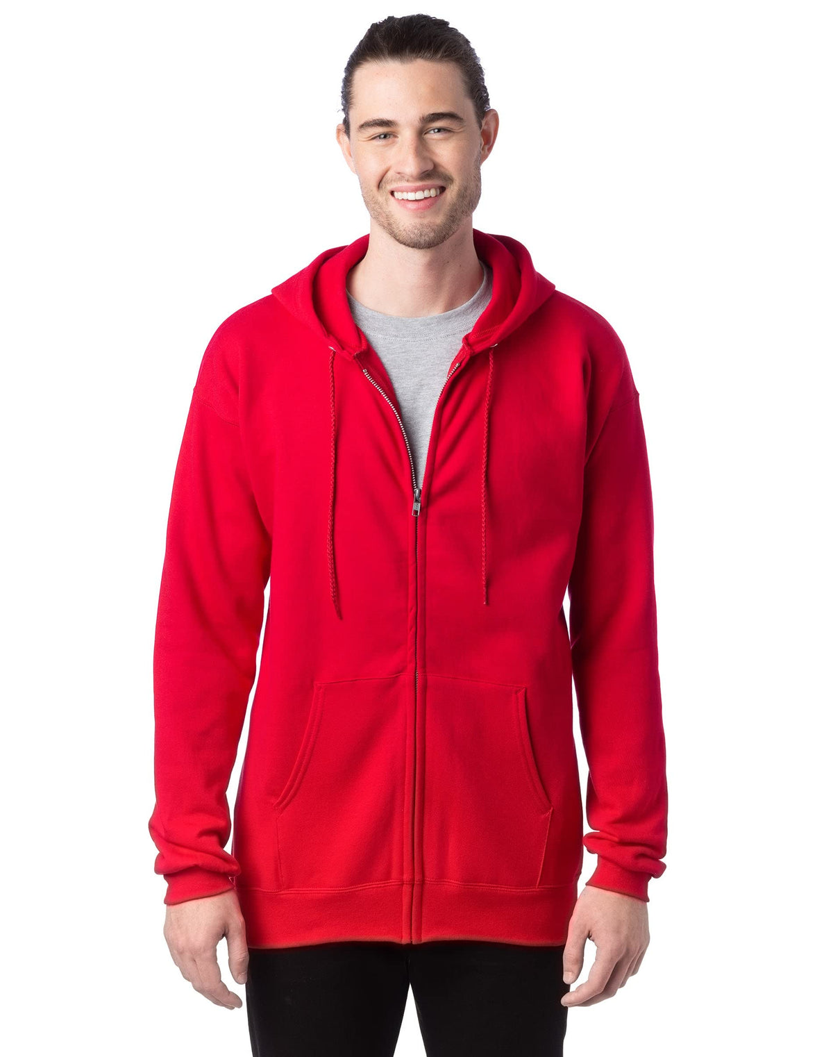 Men's Ultimate Full-Zip Hoodie, Men's Hooded Fleece Sweatshirt with Zipper