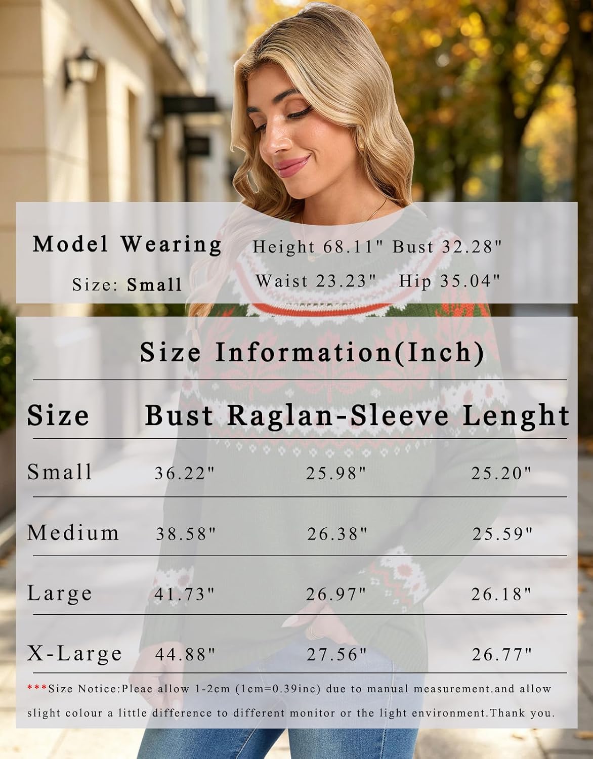 Womens Knit Leaf Sweaters Long Sleeve Crew Neck