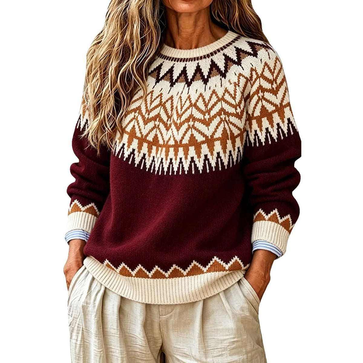 Sweater Women Oversized Turtle Neck Long Sleeve