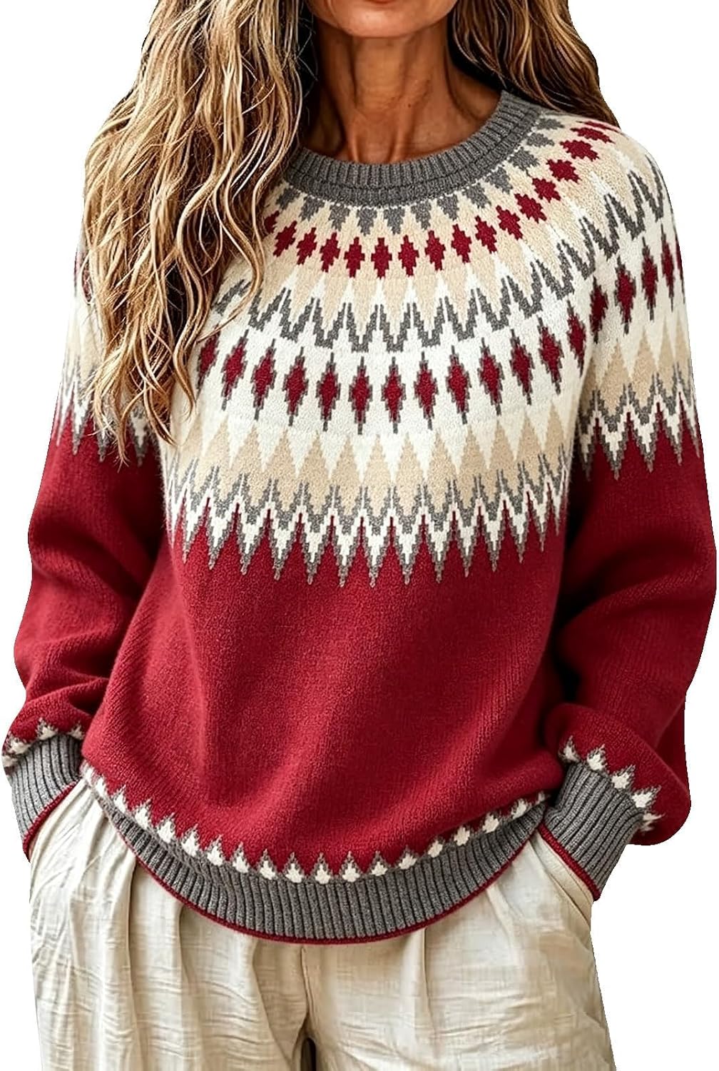 Sweater Women Oversized Turtle Neck Long Sleeve