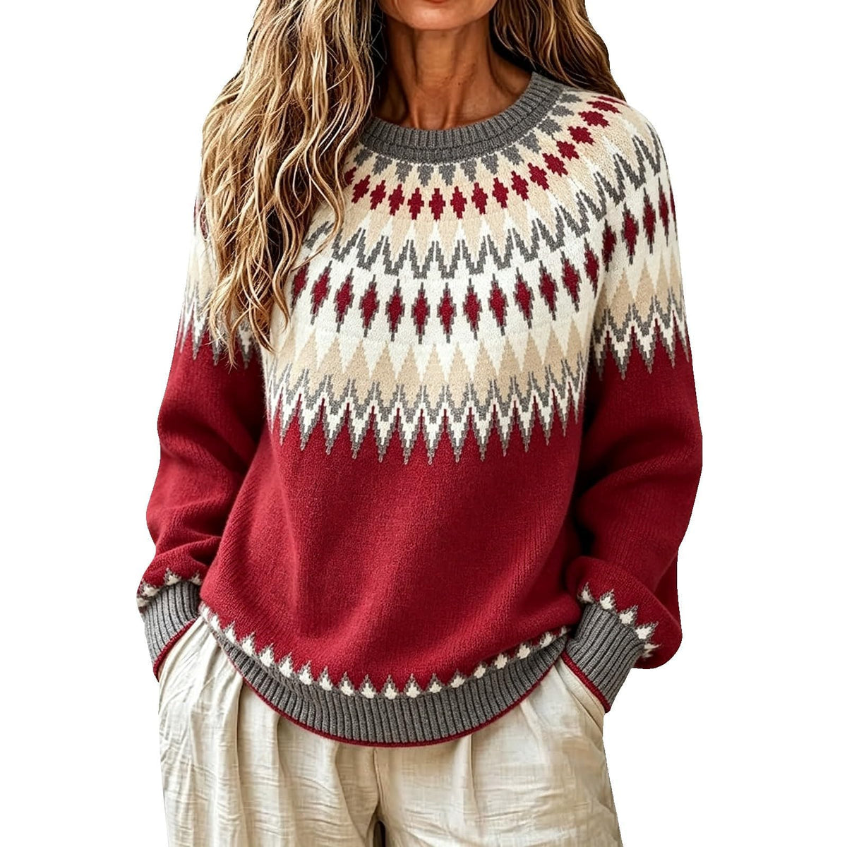 Sweater Women Oversized Turtle Neck Long Sleeve