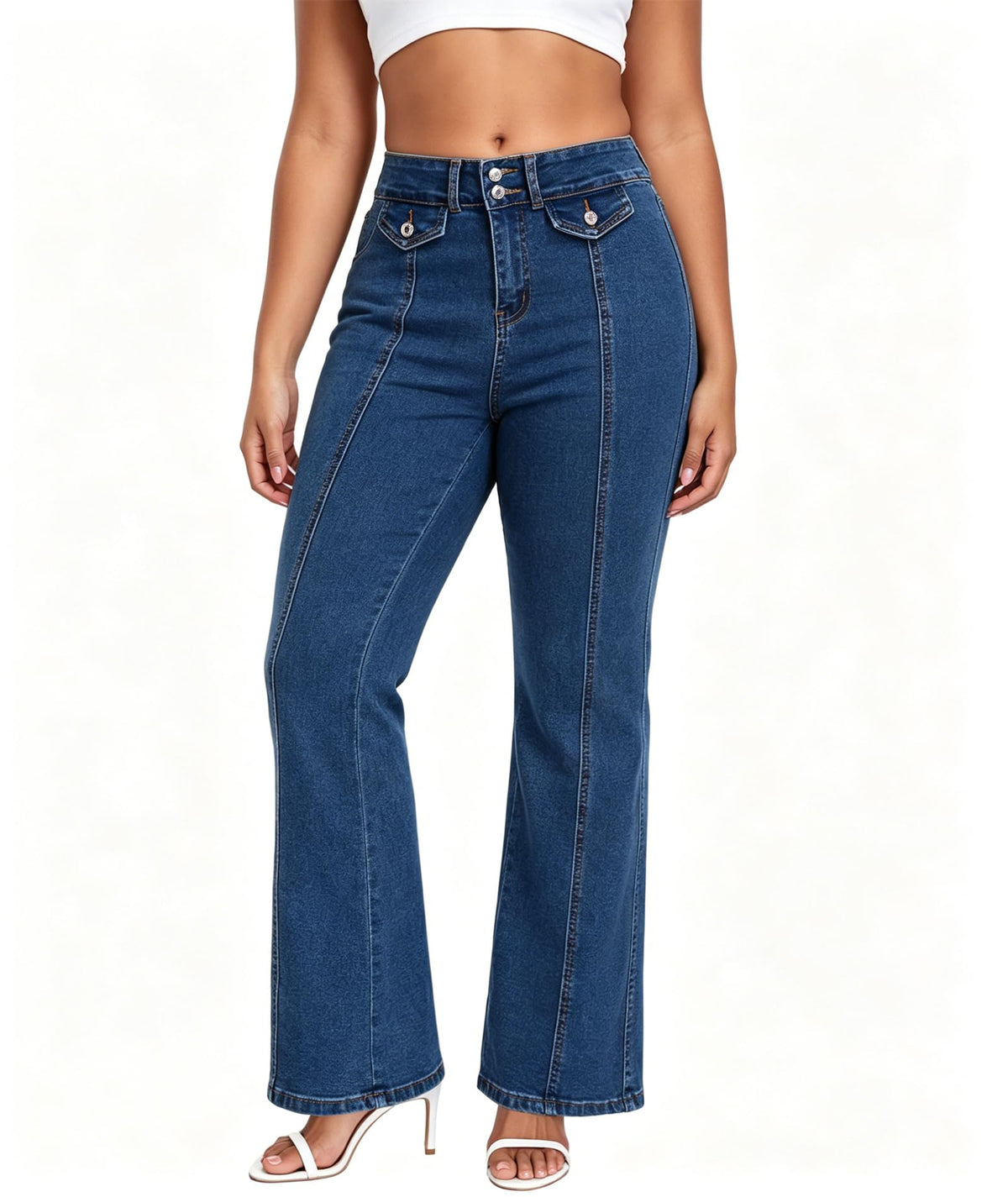 Jeans for Women, Blue Wash, High Waisted
