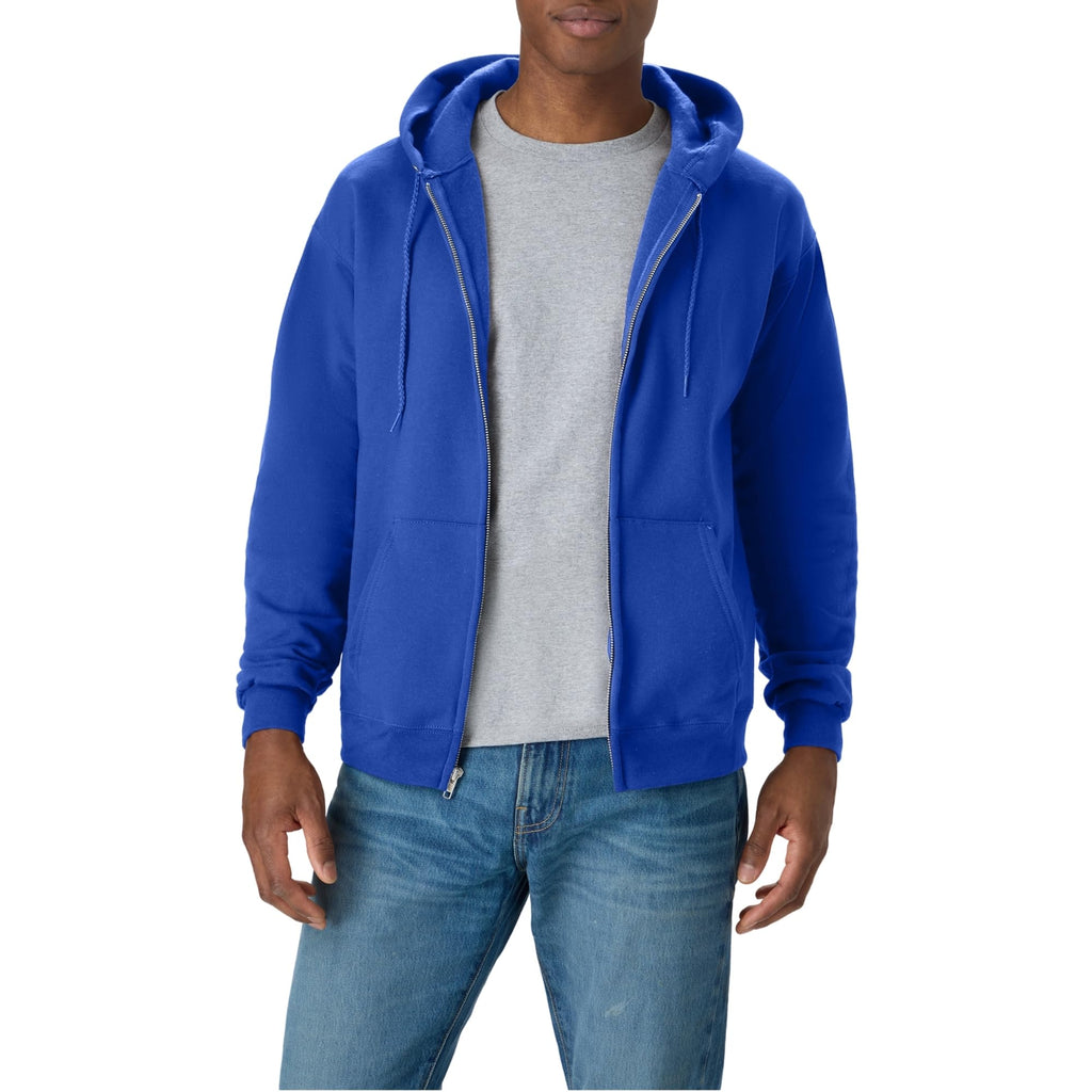Men's Zip-up Hoodie, Ecosmart Fleece Full-zip Hoodie for Men, Hooded Sweatshirt
