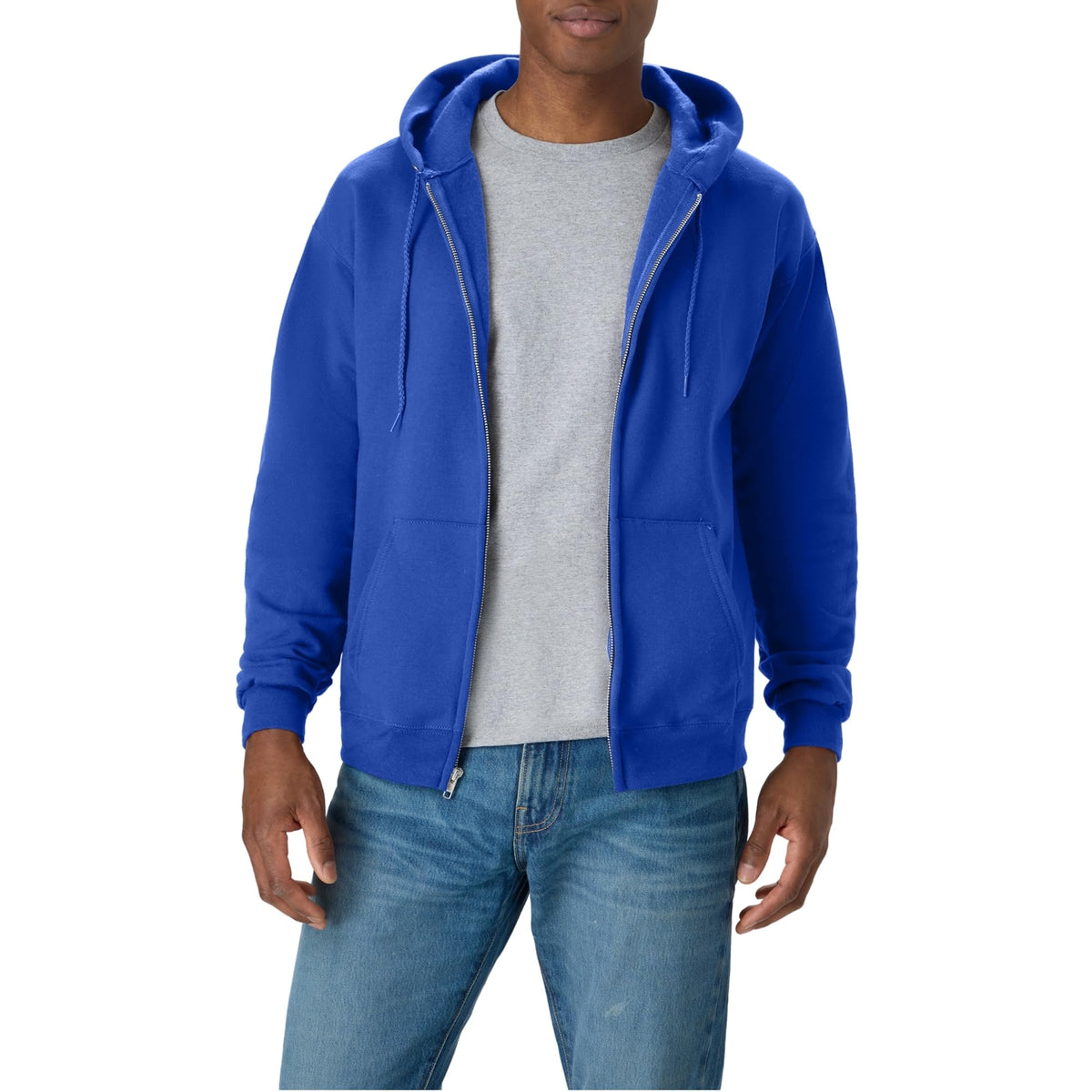 Men's Zip-up Hoodie, Ecosmart Fleece Full-zip Hoodie for Men, Hooded Sweatshirt