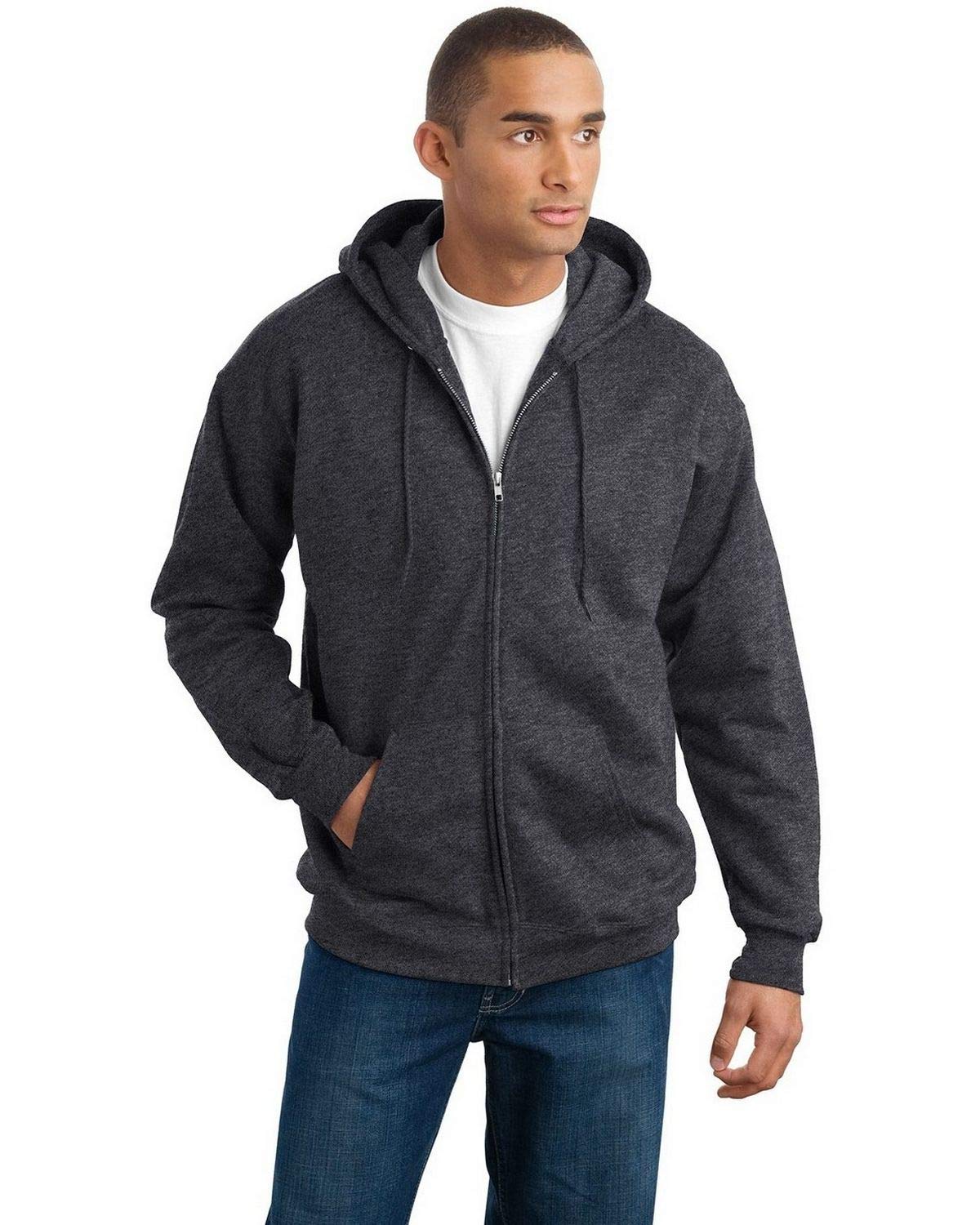 Men's Ultimate Full-Zip Hoodie, Men's Hooded Fleece Sweatshirt with Zipper