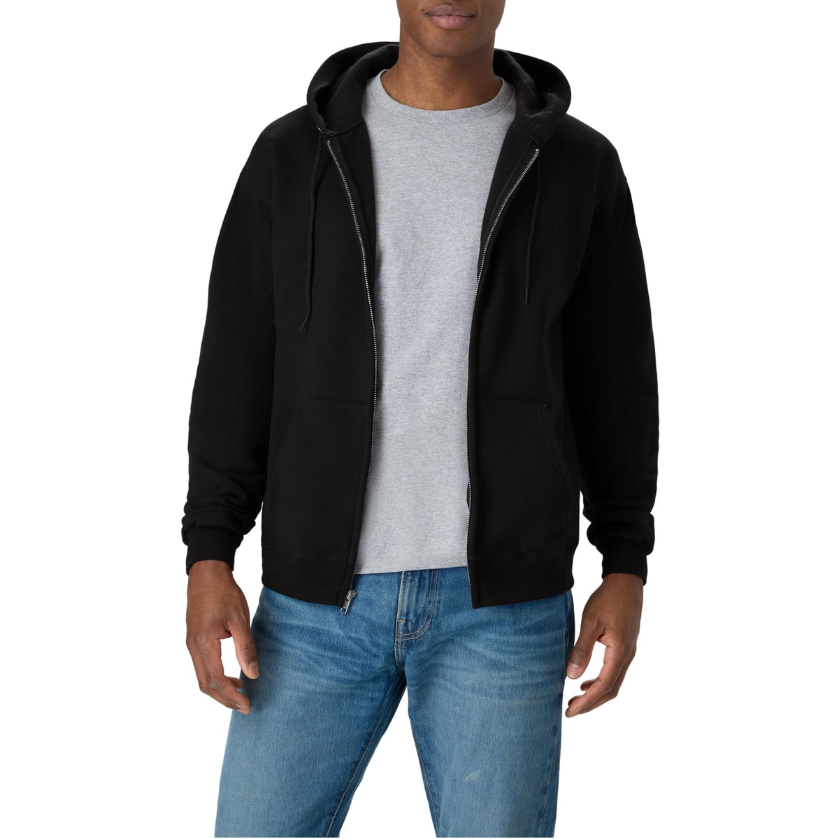 Men's Zip-up Hoodie, Ecosmart Fleece Full-zip Hoodie for Men, Hooded Sweatshirt