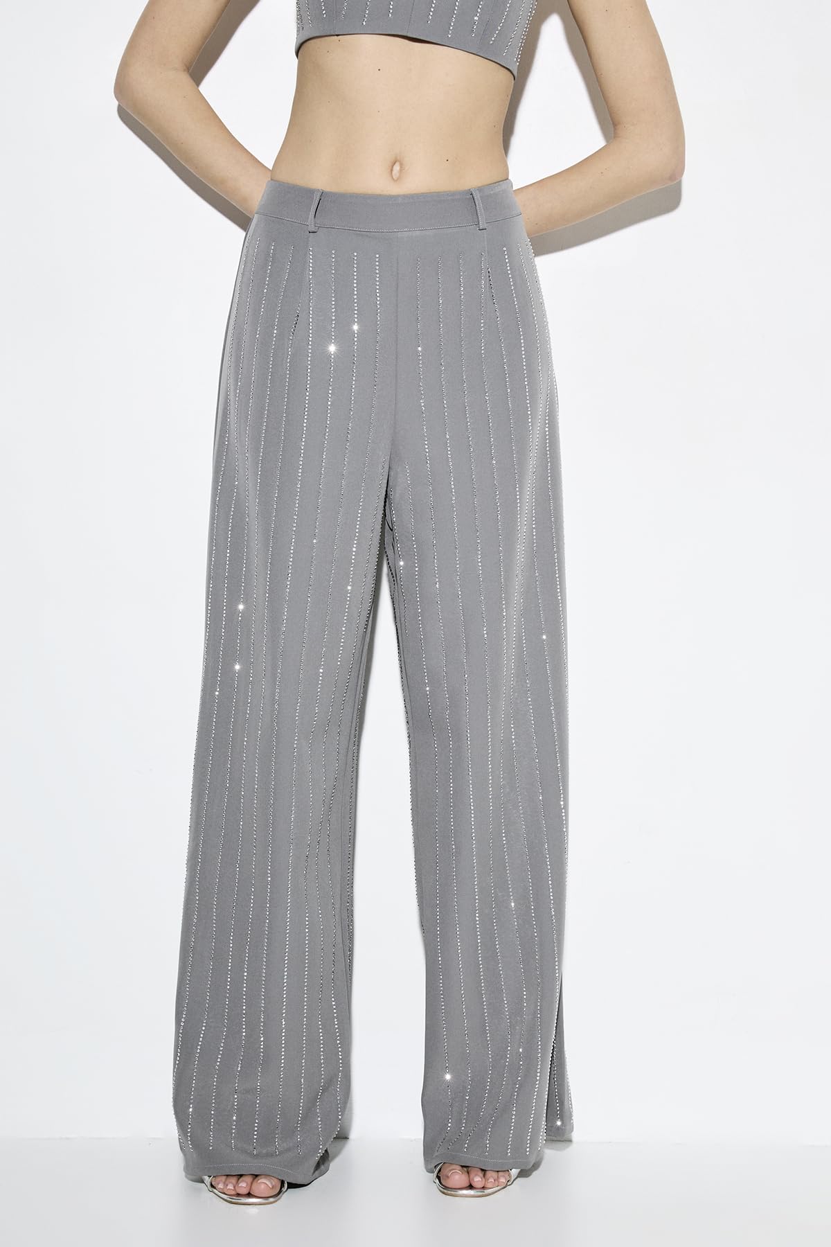 Women's Premium Embellished Straight Leg Trouser