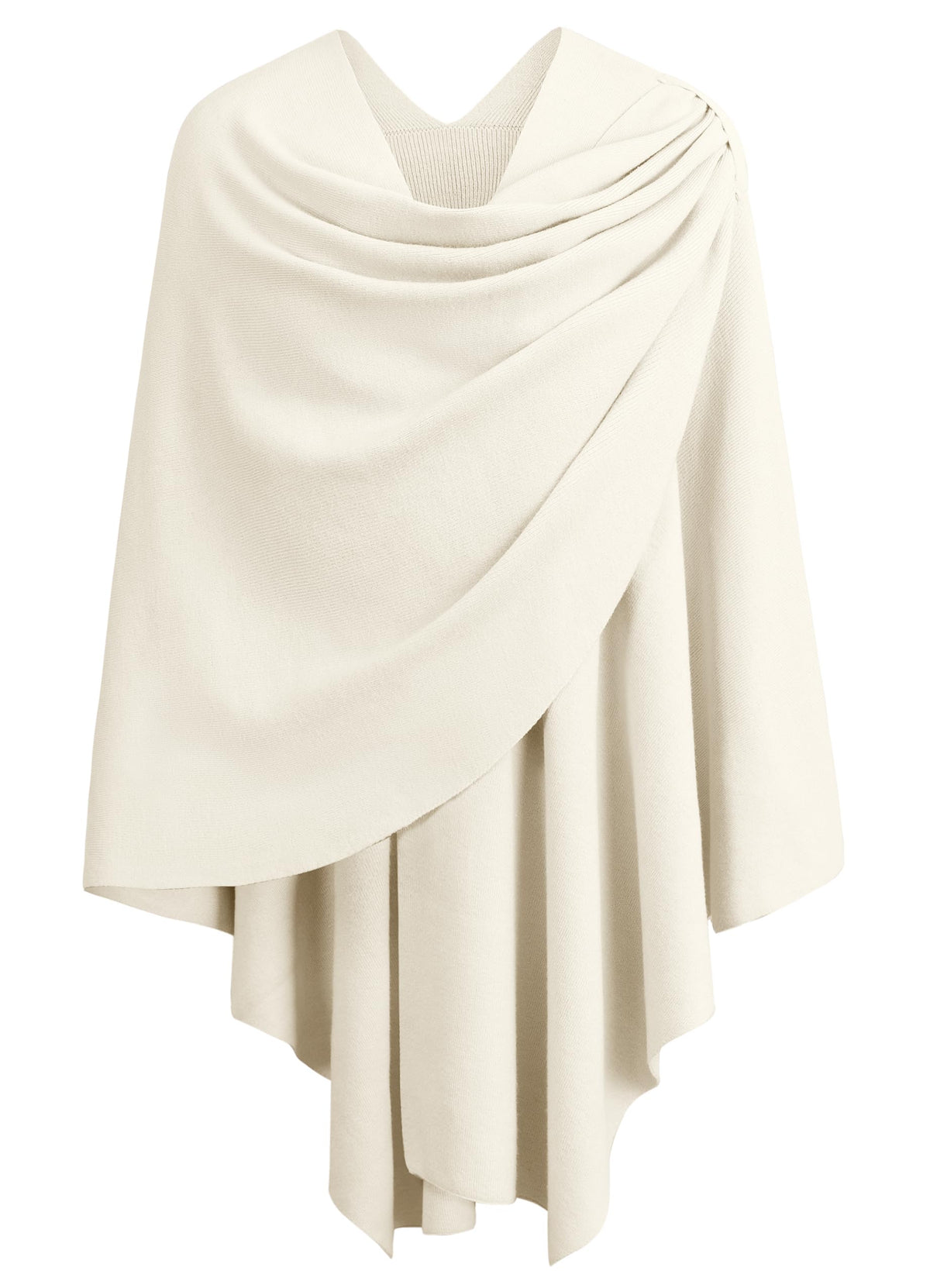 Cross Front Poncho Shawl Wrap Elegant Wedding Formal