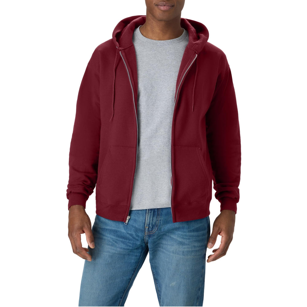 Men's Zip-up Hoodie, Ecosmart Fleece Full-zip Hoodie for Men, Hooded Sweatshirt