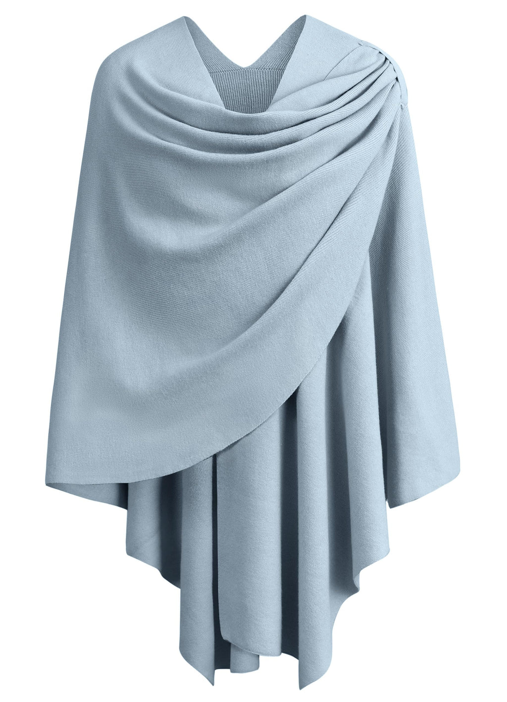 Cross Front Poncho Shawl Wrap Elegant Wedding Formal
