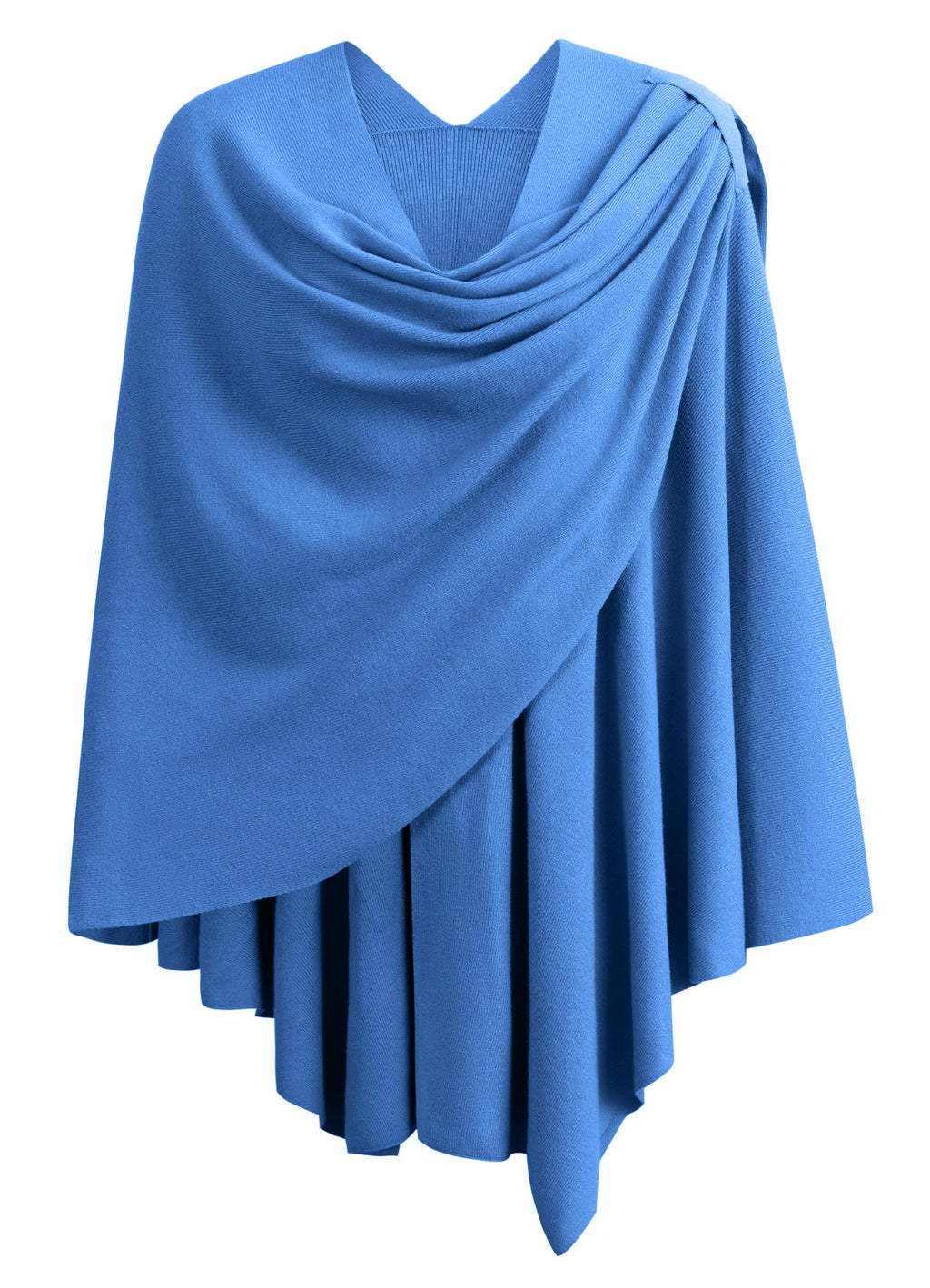 Cross Front Poncho Shawl Wrap Elegant Wedding Formal