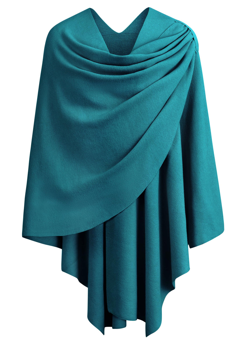 Cross Front Poncho Shawl Wrap Elegant Wedding Formal