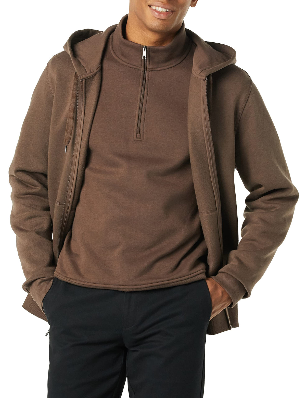 Men's Full-Zip Fleece Hoodie Sweatshirt (Available in Big & Tall)