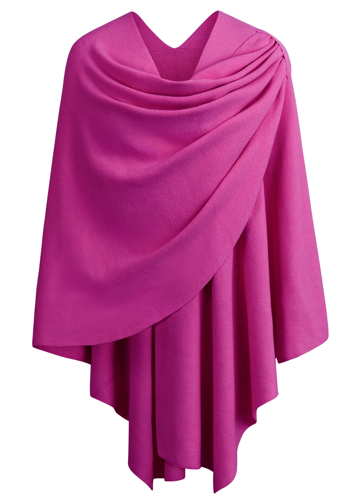 Cross Front Poncho Shawl Wrap Elegant Wedding Formal
