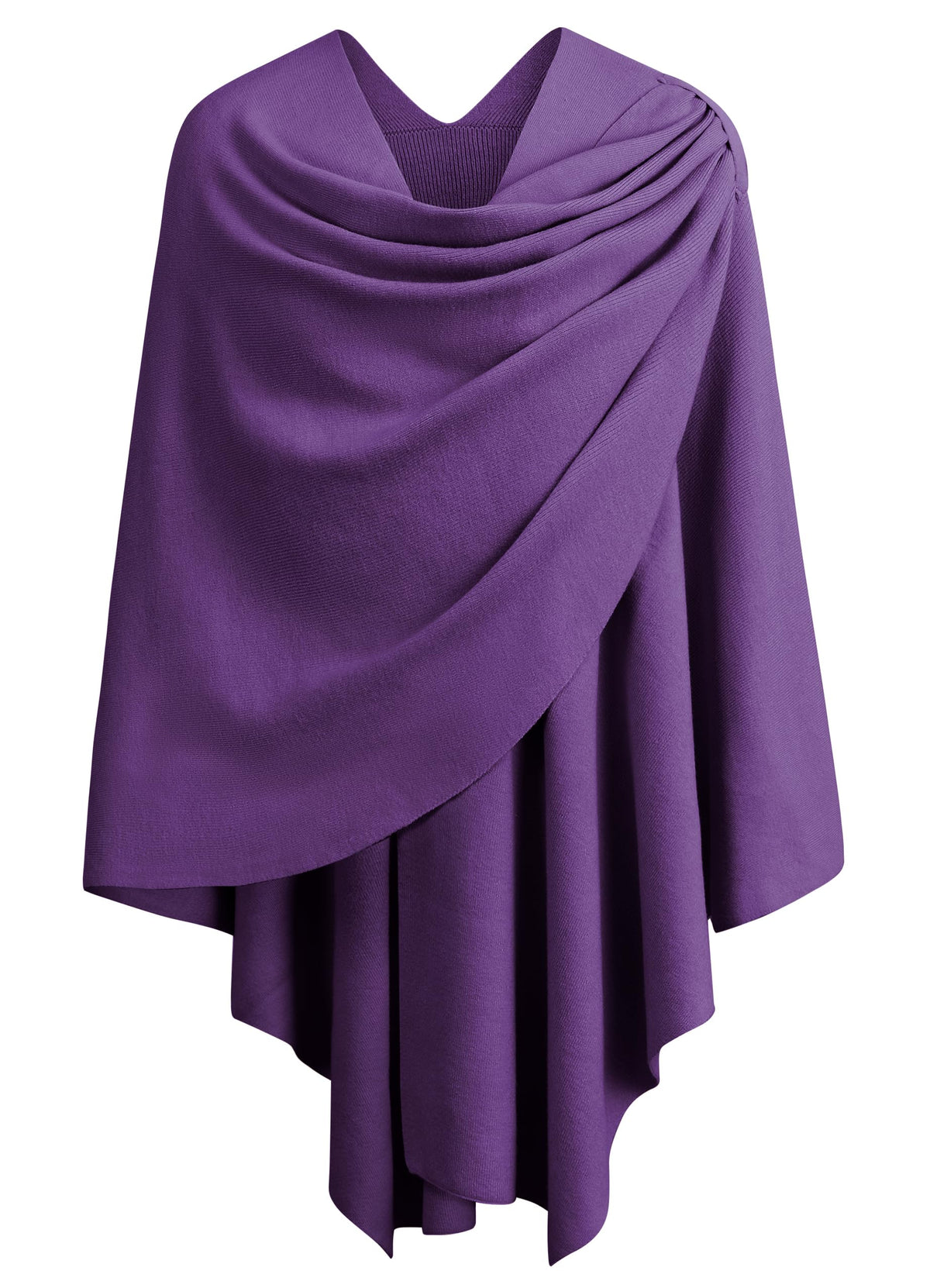 Cross Front Poncho Shawl Wrap Elegant Wedding Formal