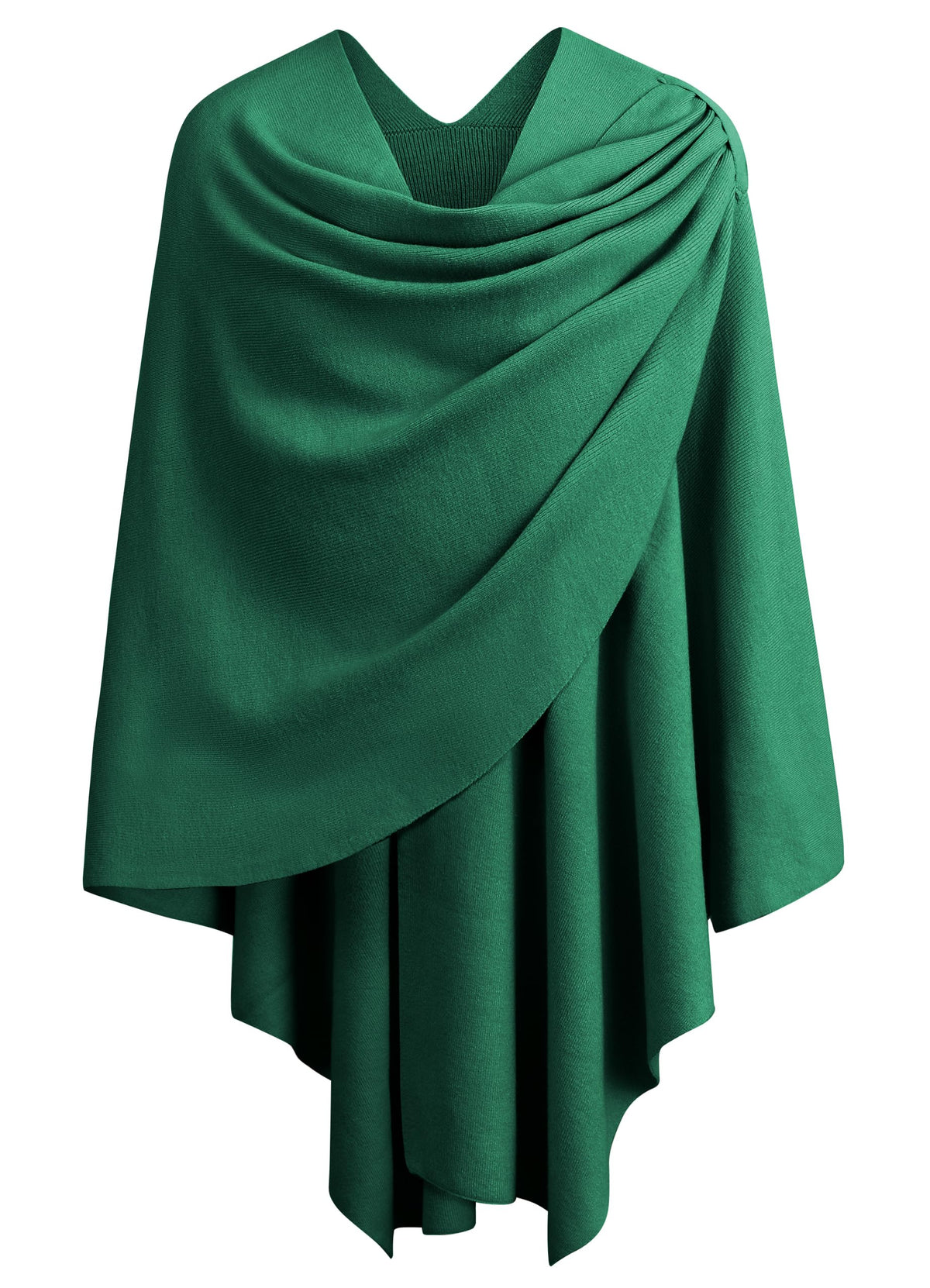 Cross Front Poncho Shawl Wrap Elegant Wedding Formal