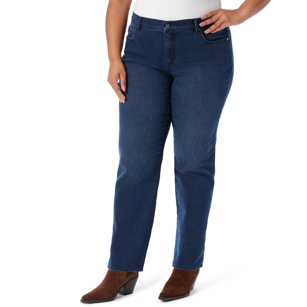 Women's Amanda Classic High Rise Tapered Jean Plus