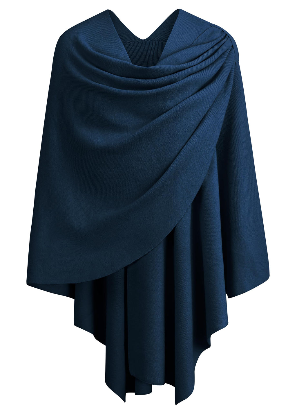 Cross Front Poncho Shawl Wrap Elegant Wedding Formal
