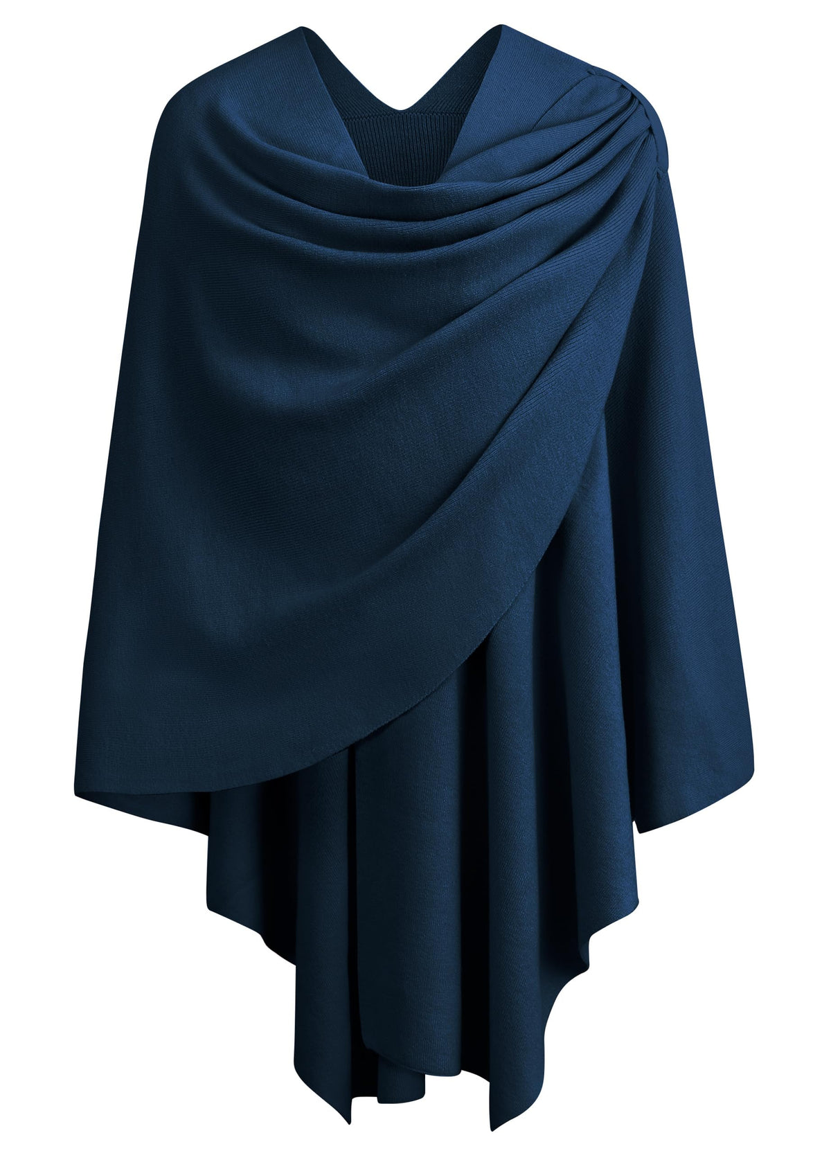 Cross Front Poncho Shawl Wrap Elegant Wedding Formal