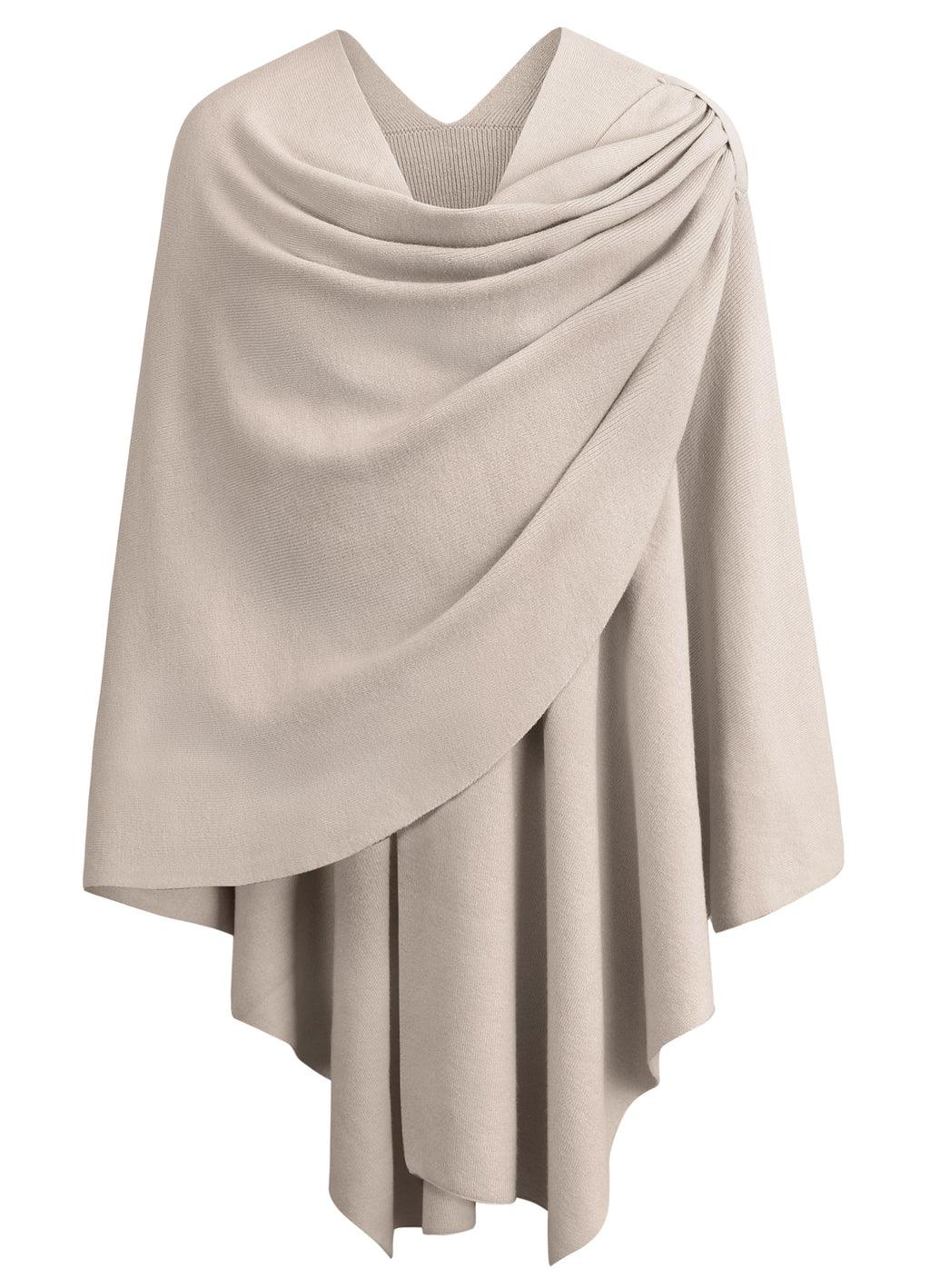 Cross Front Poncho Shawl Wrap Elegant Wedding Formal