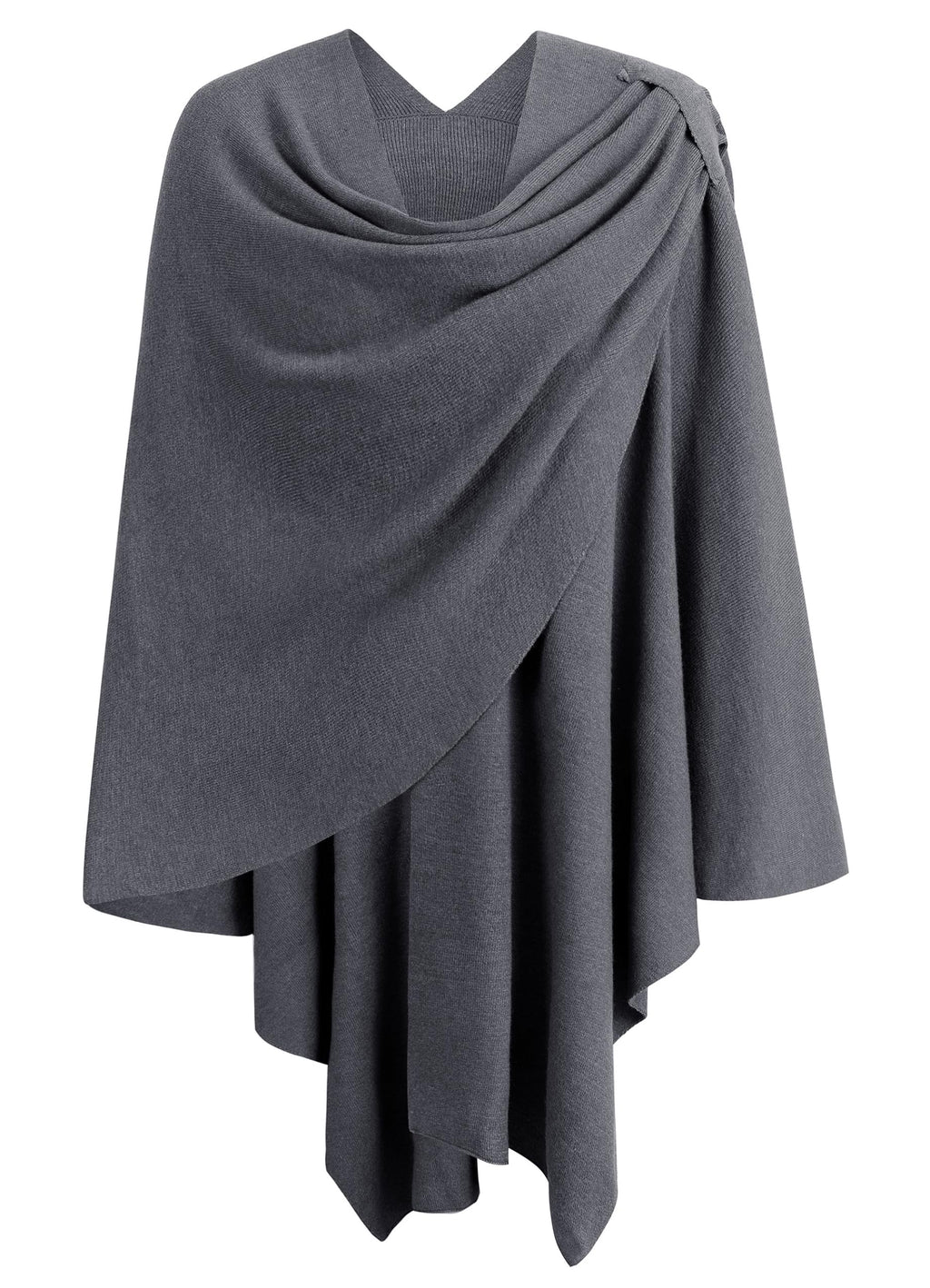 Cross Front Poncho Shawl Wrap Elegant Wedding Formal