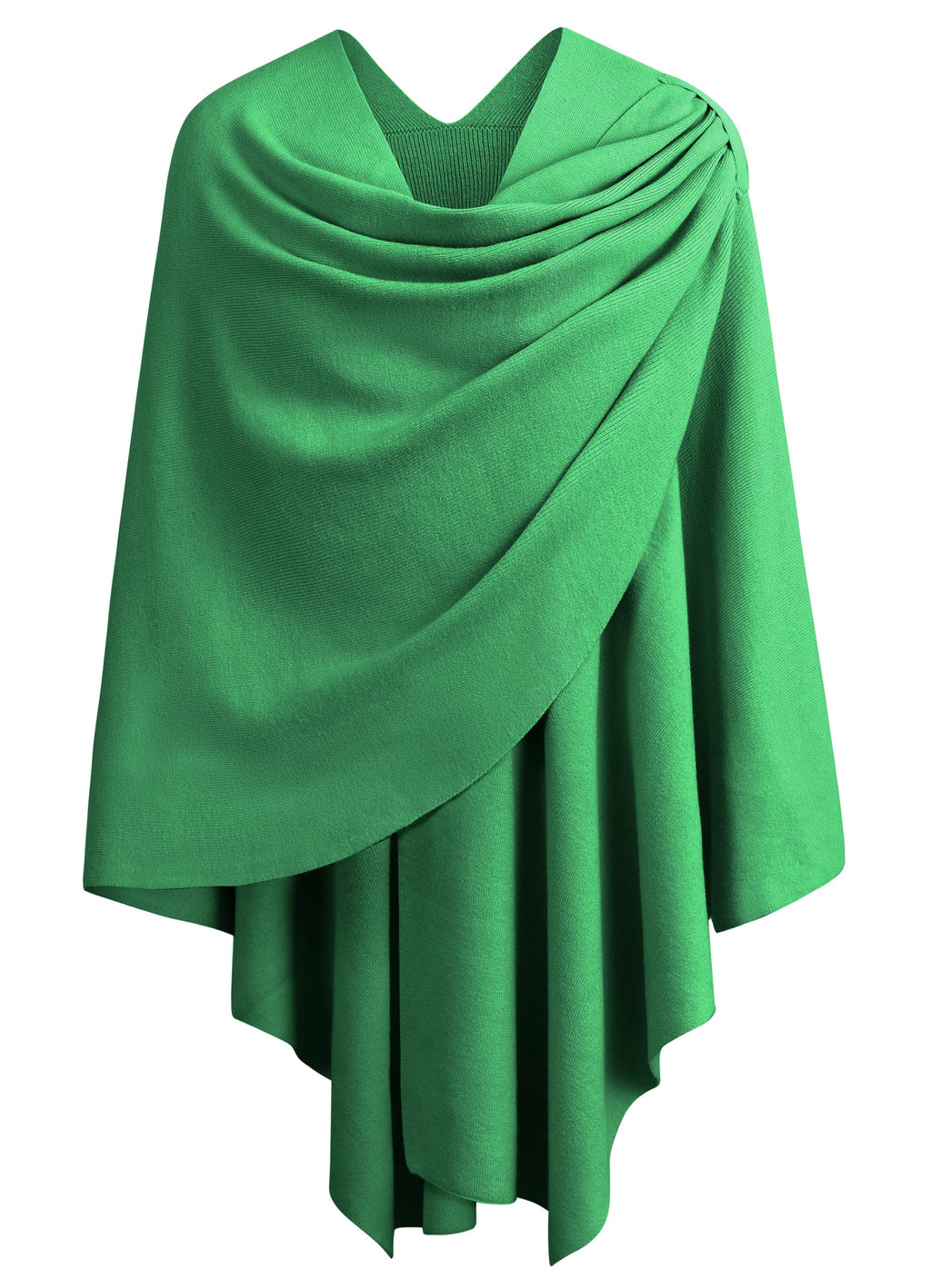 Cross Front Poncho Shawl Wrap Elegant Wedding Formal