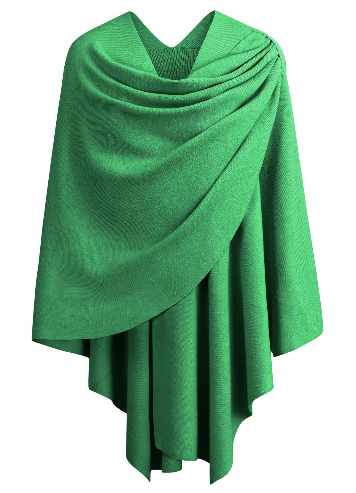 Cross Front Poncho Shawl Wrap Elegant Wedding Formal