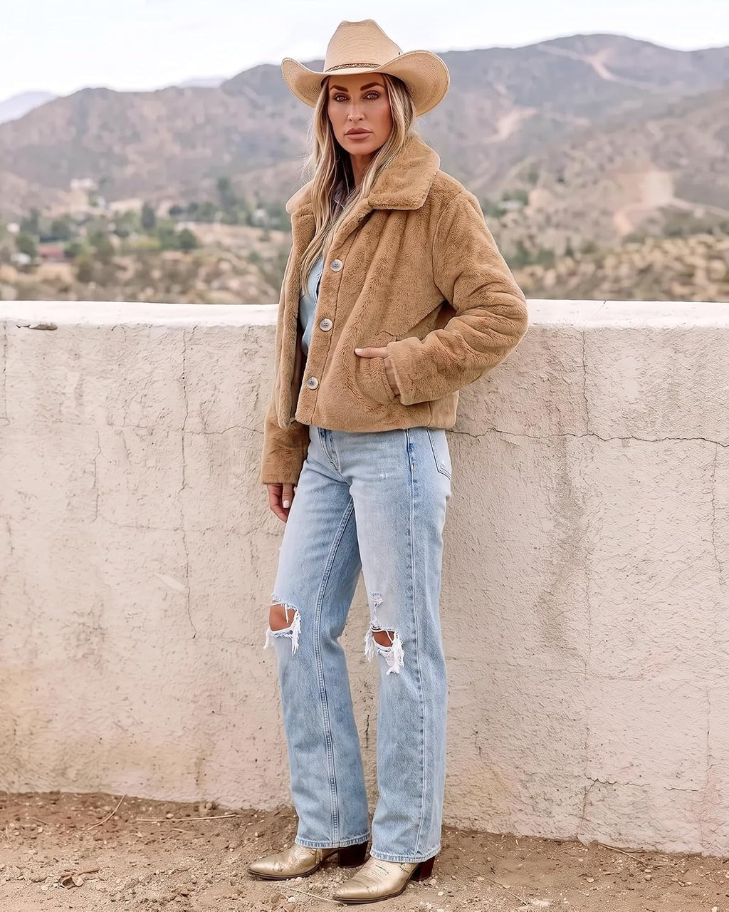 Jackets for Women Cropped Fuzzy Fluffy Fall Winter Coats
