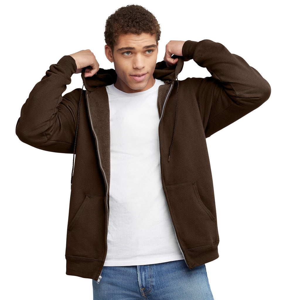 Men's Ultimate Full-Zip Hoodie, Men's Hooded Fleece Sweatshirt with Zipper